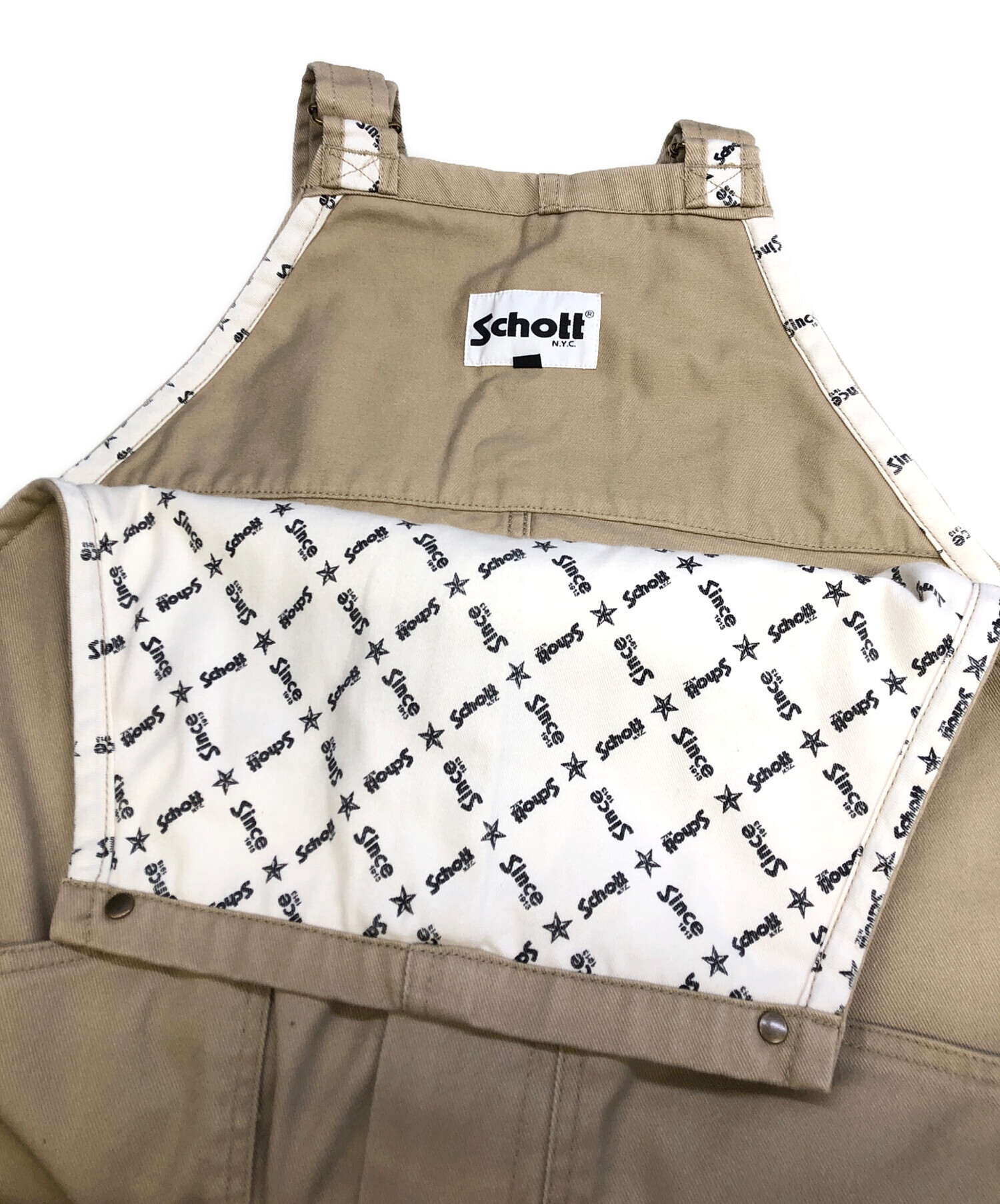 中古・古着通販】Schott (ショット) TC OVERALL PANTS ベージュ サイズ