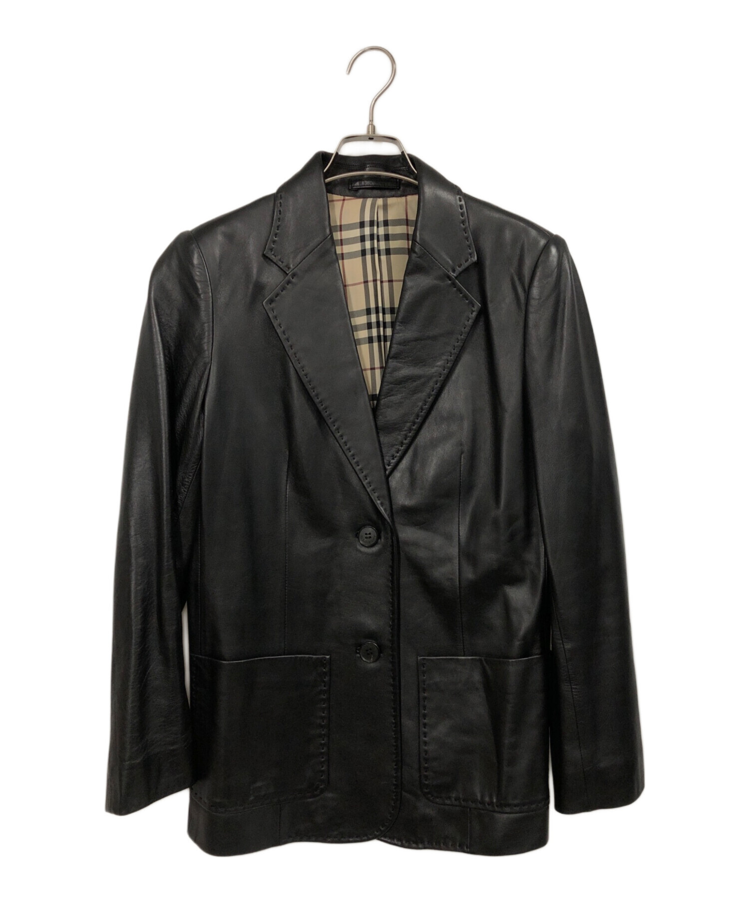 BURBERRY LONDON バーバーリーロンドン ラムレザージャケット 中古・古着通販】BURBERRY LONDON (バーバリーロンドン) ライダース