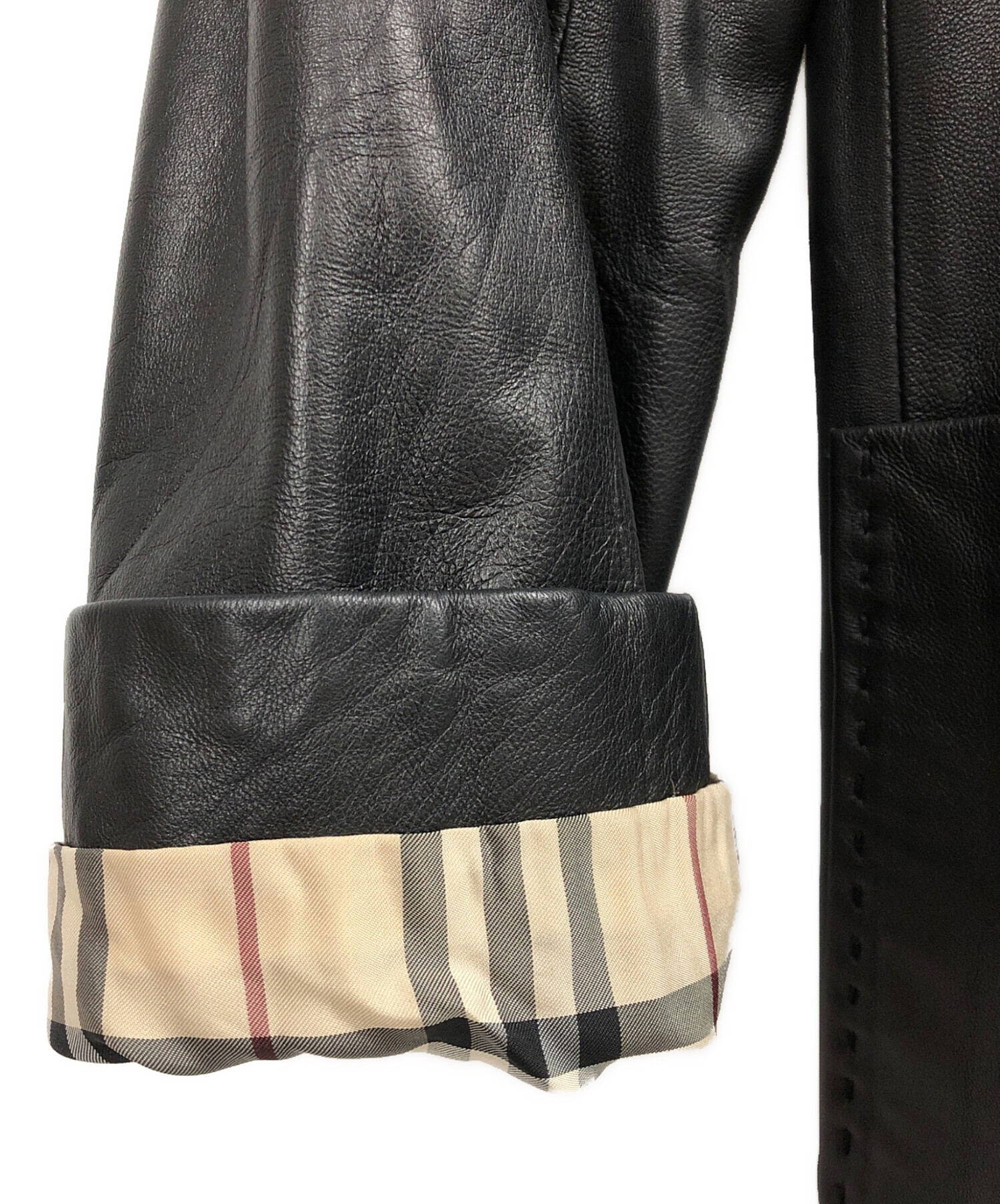 中古・古着通販】BURBERRY LONDON (バーバリーロンドン) ラムレザー
