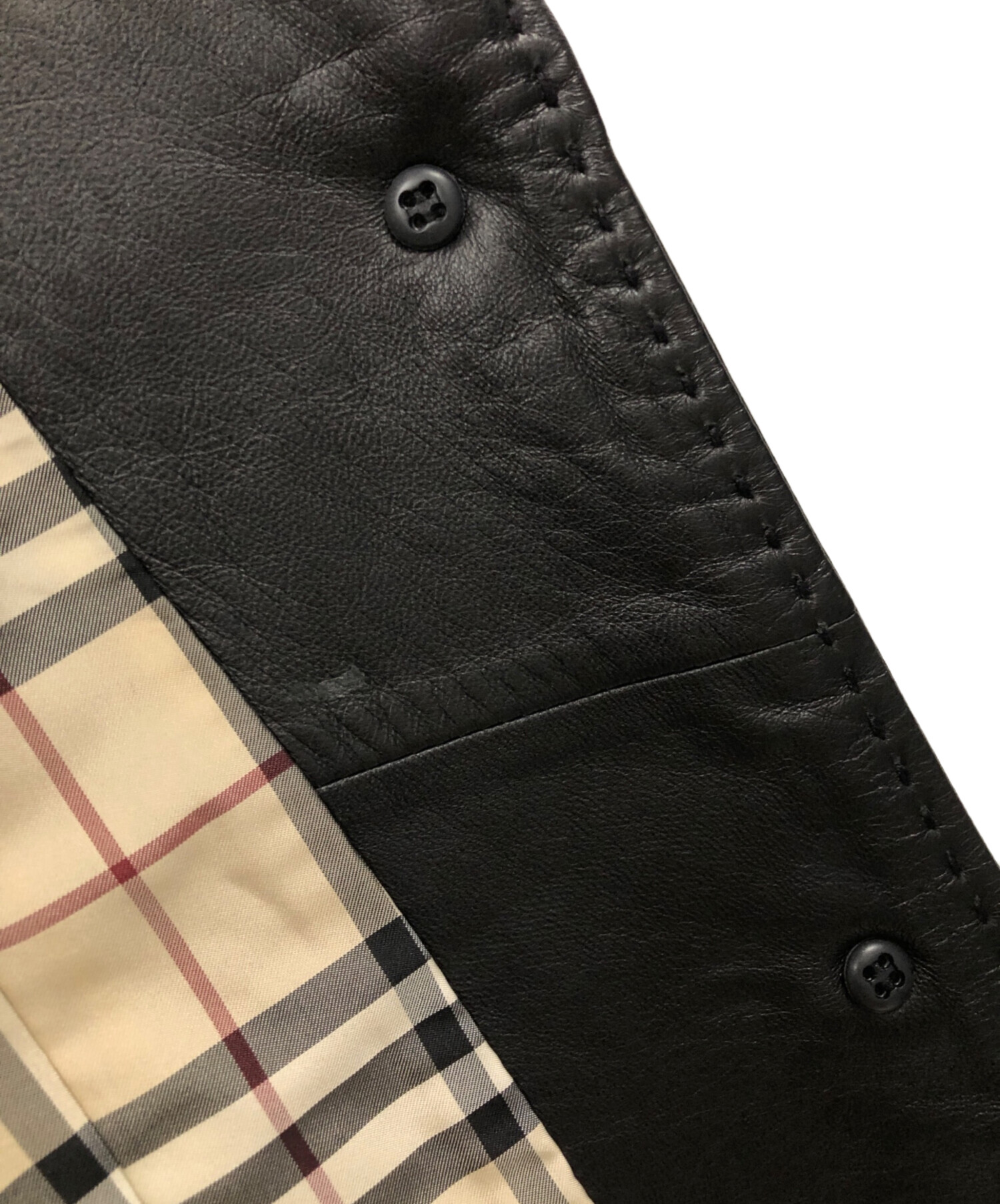 中古・古着通販】BURBERRY LONDON (バーバリーロンドン) ラムレザー