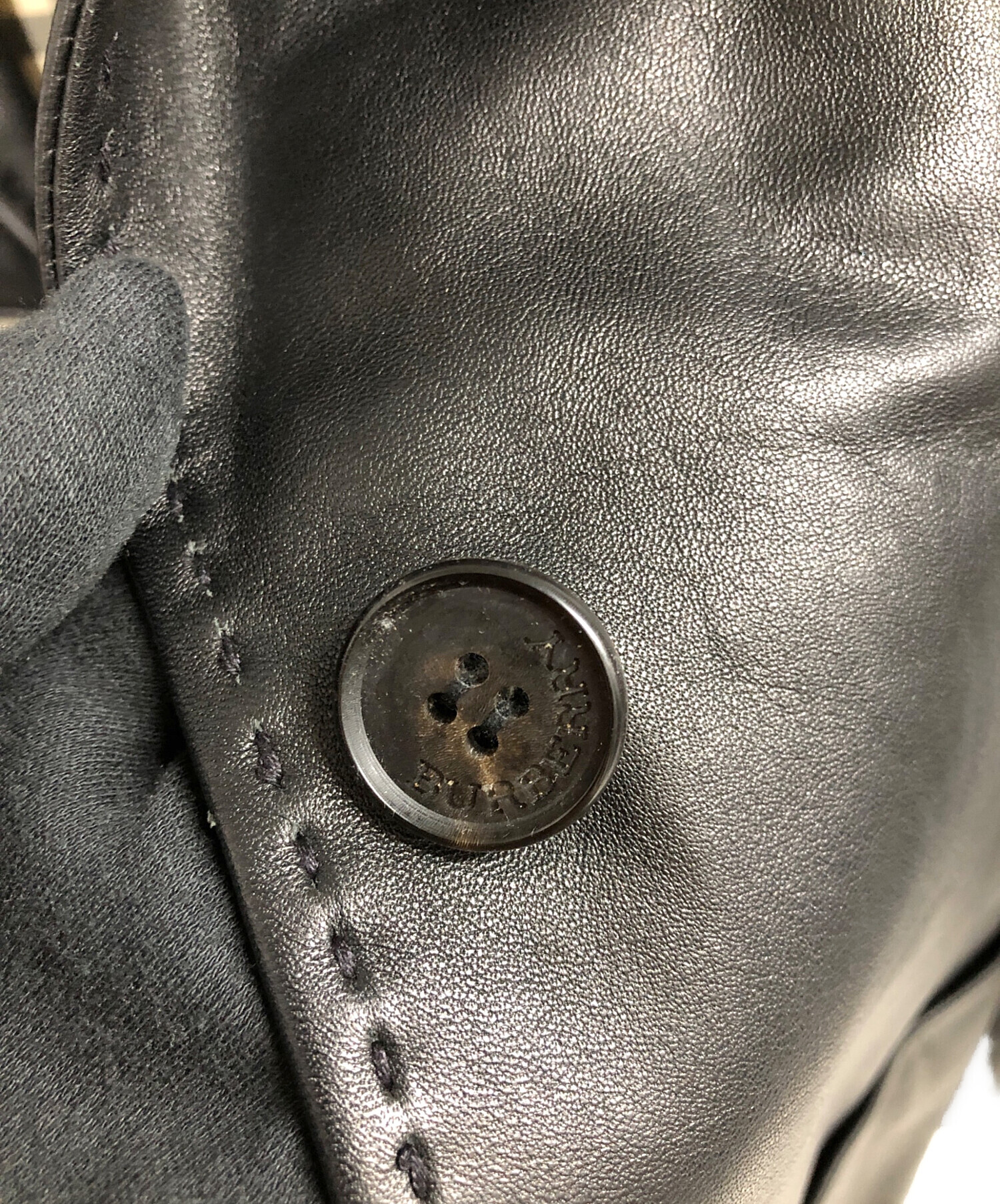 中古・古着通販】BURBERRY LONDON (バーバリーロンドン) ラムレザー