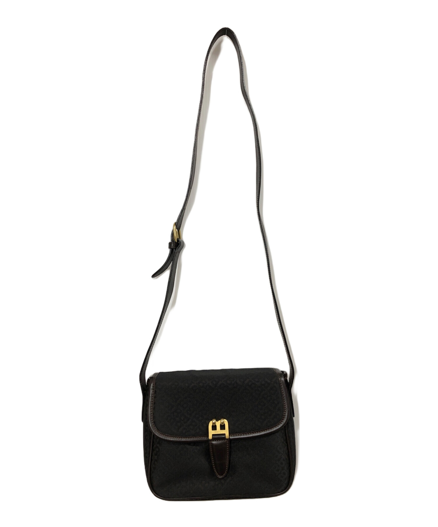 中古・古着通販】BALLY (バリー) Bロゴ ショルダーバッグ ブラウン