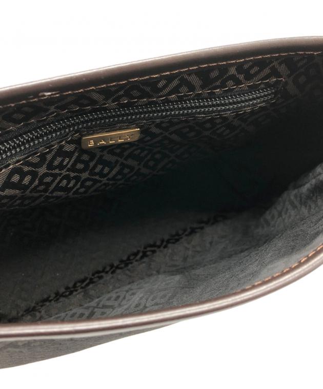 中古・古着通販】BALLY (バリー) Bロゴ ショルダーバッグ ブラウン