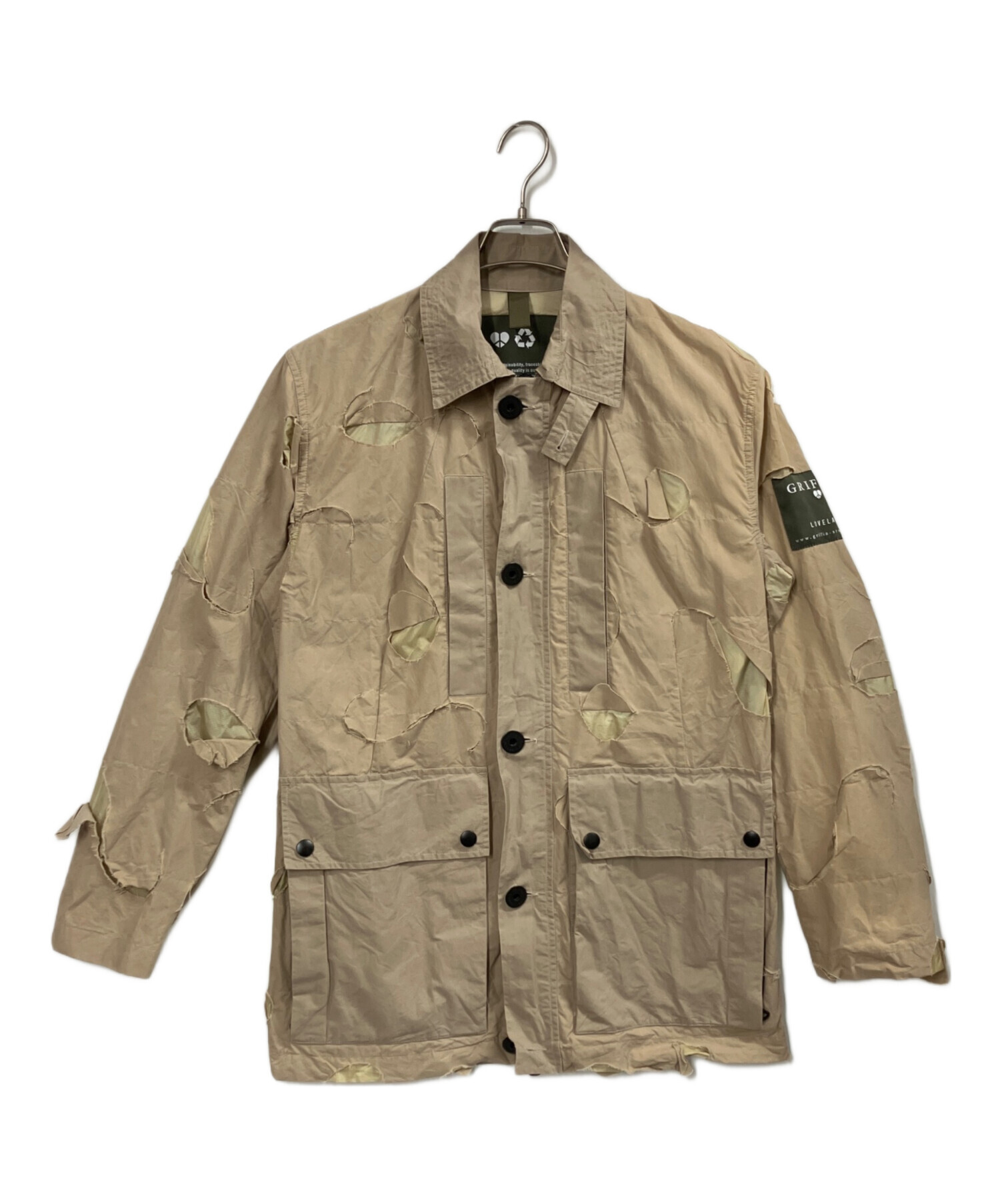 00s GRIFFIN ブレードカットジャケット グリフィン ブルゾン 中古・古着通販】GRIFFIN (グリフィン) Bladecut jacket ベージュ