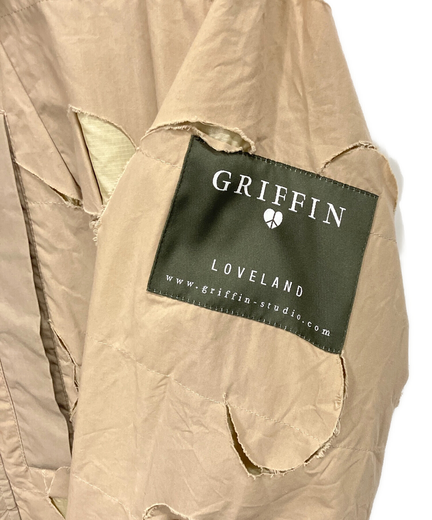 中古・古着通販】GRIFFIN (グリフィン) Bladecut jacket ベージュ