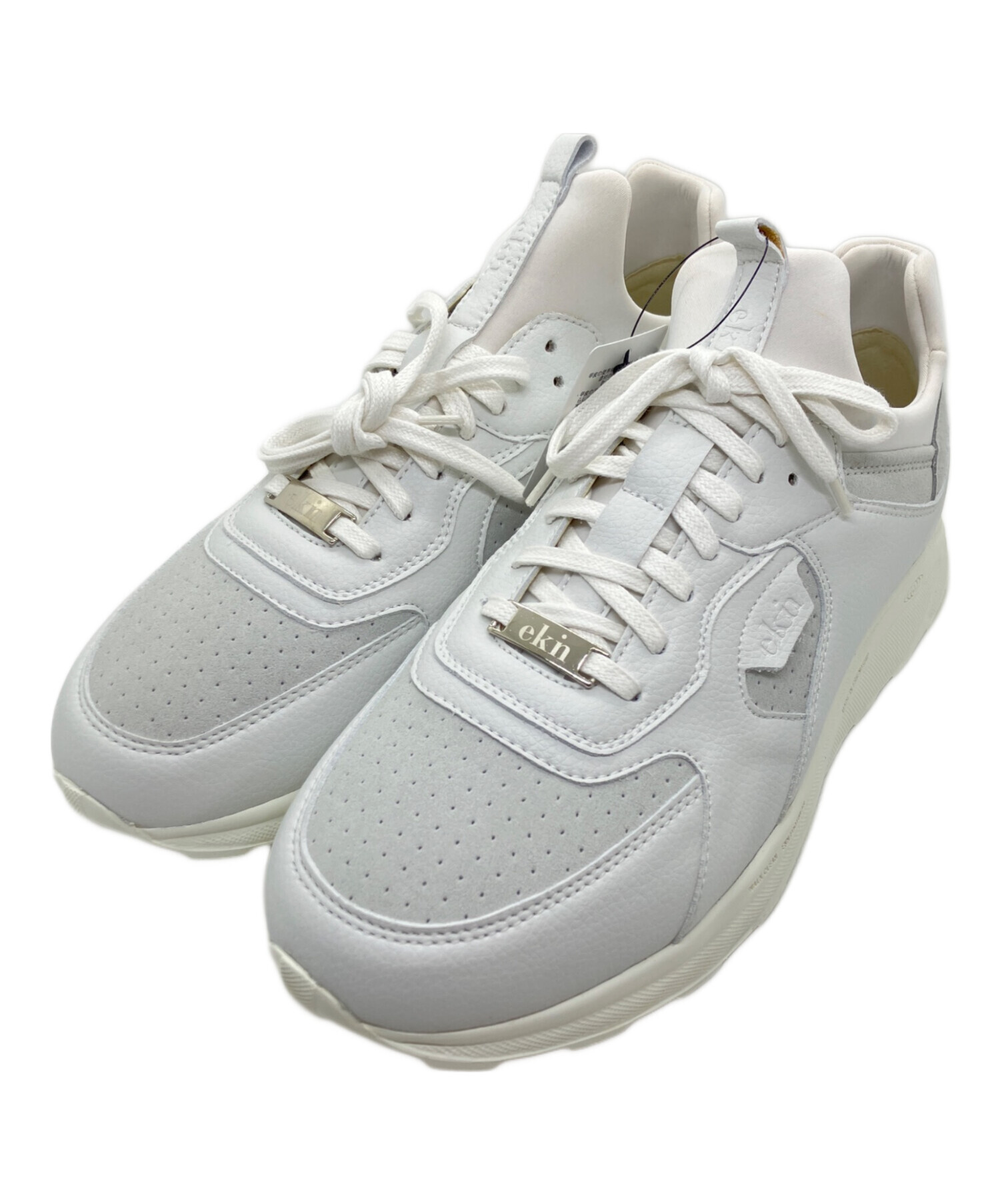 ekin ホワイトグレー スニーカー 38 ekn DAISY Lightgrey EUR38 24〜24 
