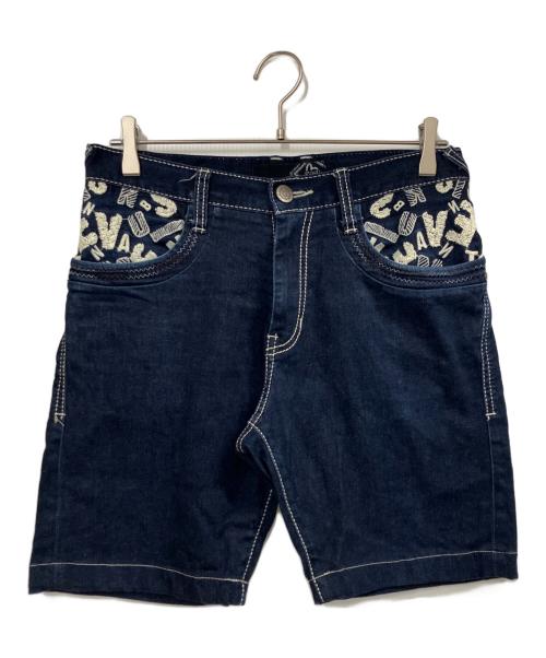evisu デニムパンツ ハーフ 2000 42 中古・古着通販】EVISU (エヴィス) デニムハーフパンツ インディゴ