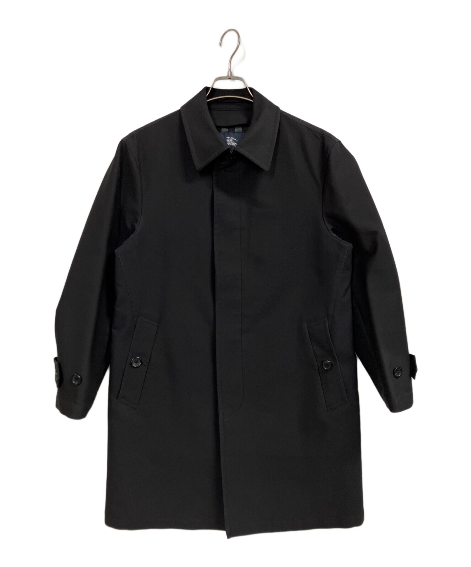 【美品/M】バーバリーロンドン ステンカラーコート アウター 黒 ライナー付 中古・古着通販】BURBERRY LONDON (バーバリーロンドン) ライナー付き