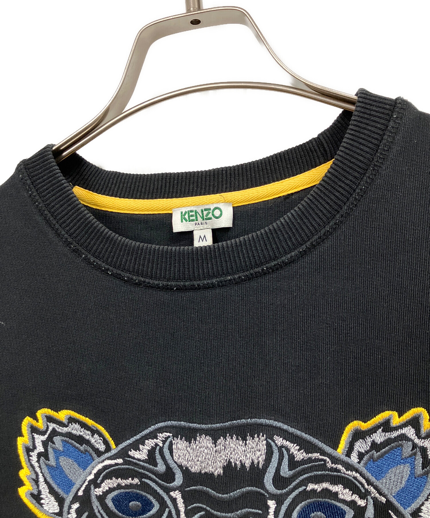 中古・古着通販】KENZO (ケンゾー) タイガー刺繍スウェット ブラック