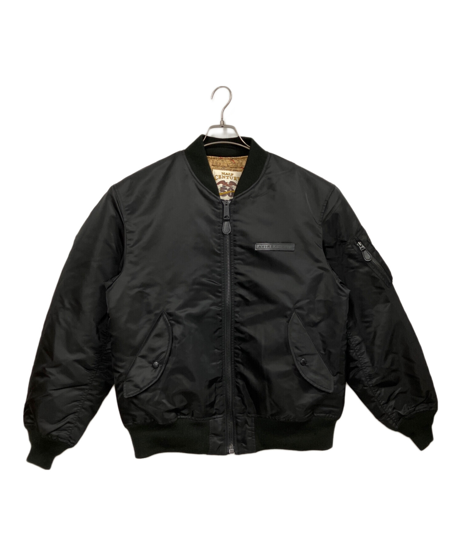 中古 AVIREX「50th Anniversary」MA-1 SIGNATURE BIG LOGO Lサイズ 