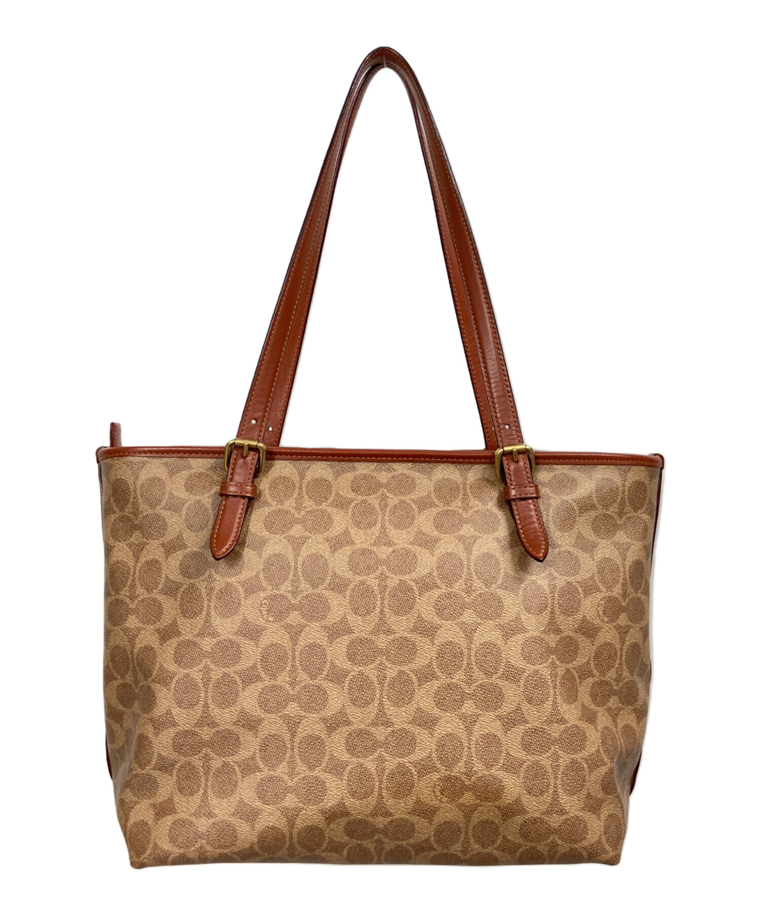 中古・古着通販】COACH (コーチ) シグネチャー/トートバッグ ブラウン