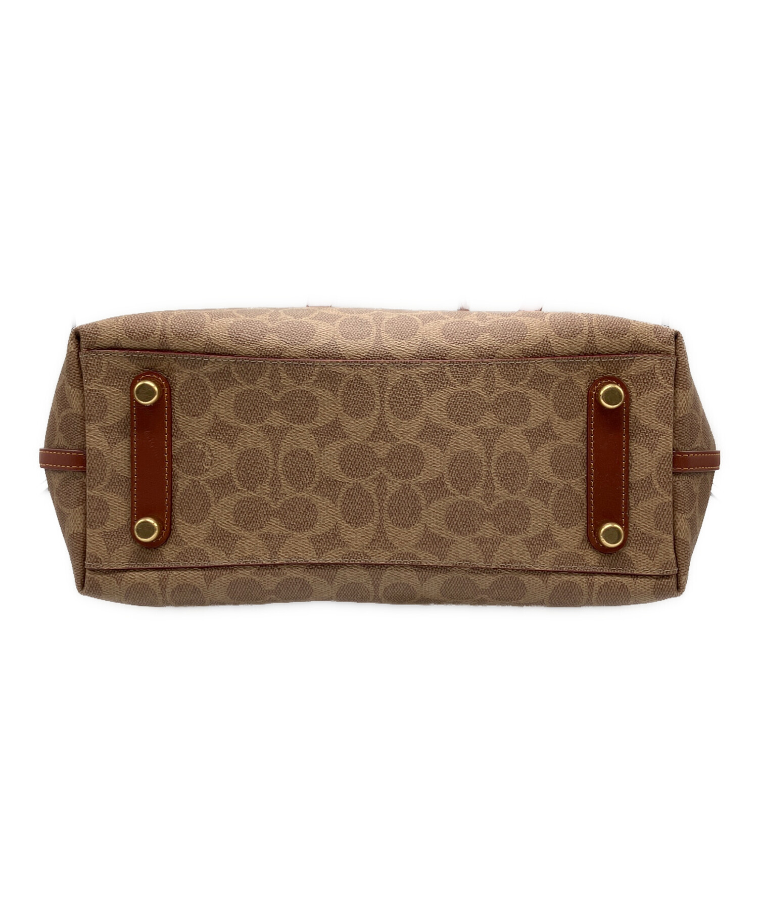 中古・古着通販】COACH (コーチ) シグネチャー/トートバッグ ブラウン 