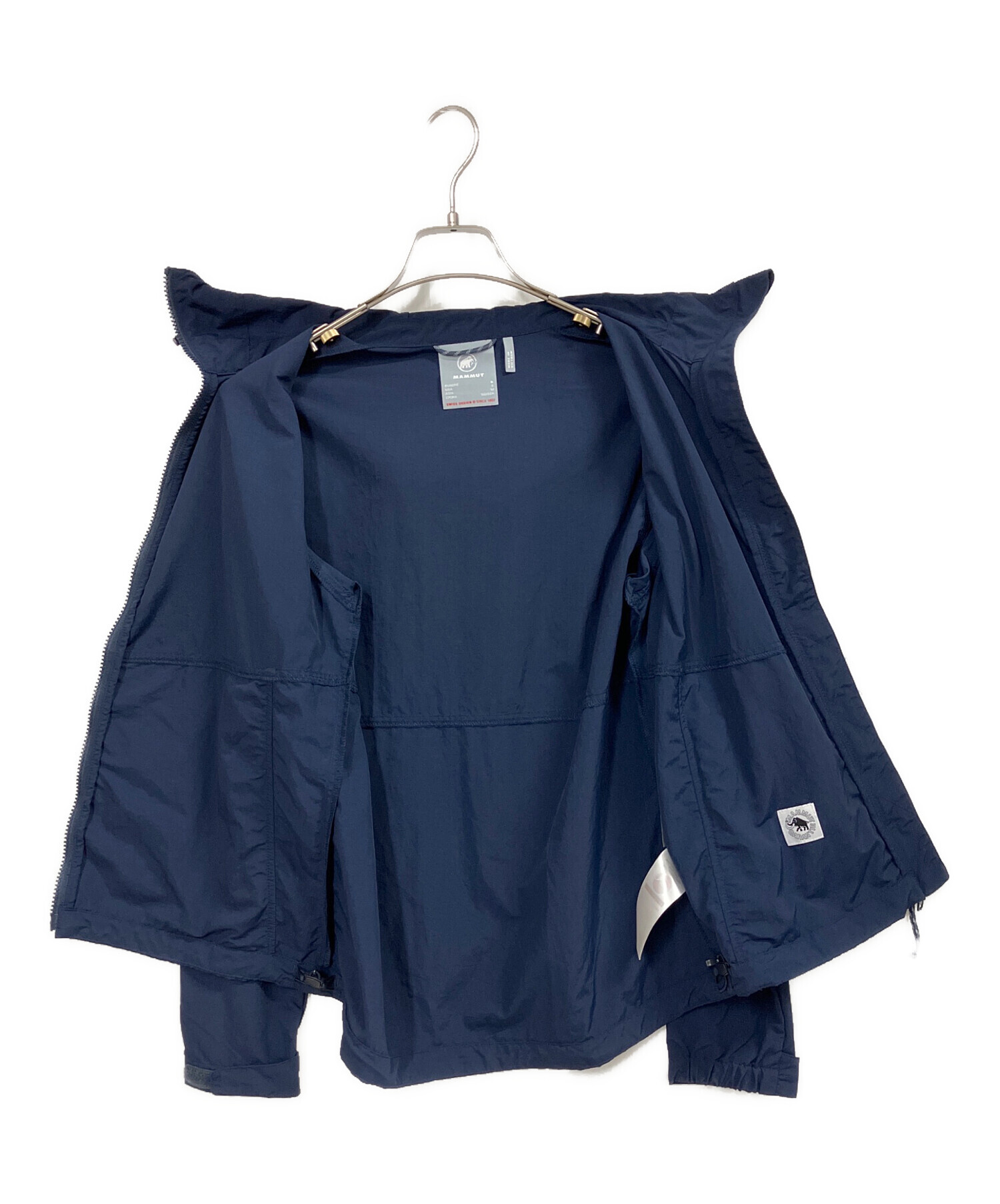 ゲリラセール ‼️美品【MAMMUT】フードジャケット レディース M ネイビー 中古・古着通販】MAMMUT (マムート) ハイキング ウィンドブレーカー
