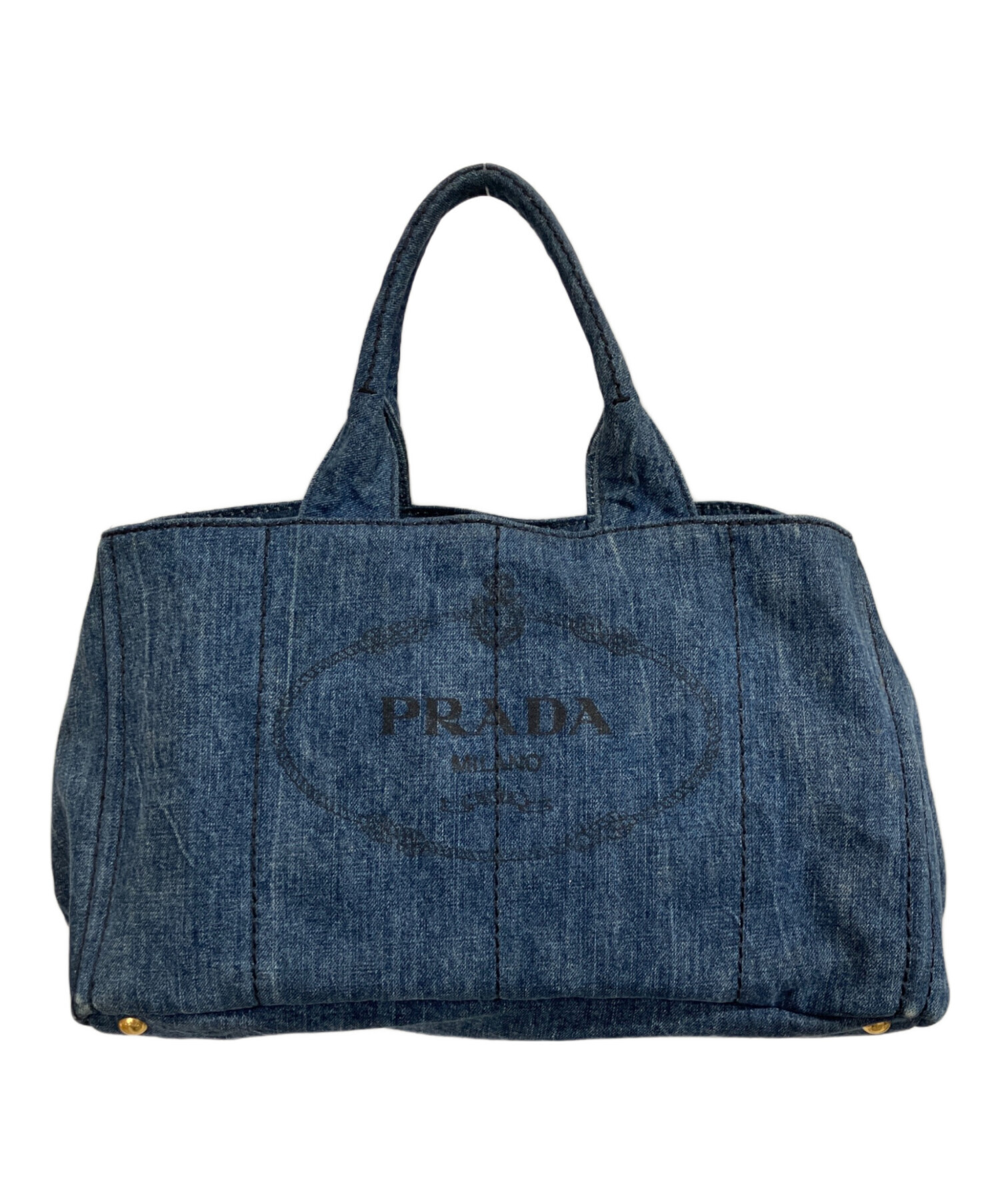 中古・古着通販】PRADA (プラダ) カナパ M /ハンドバッグ インディゴ 