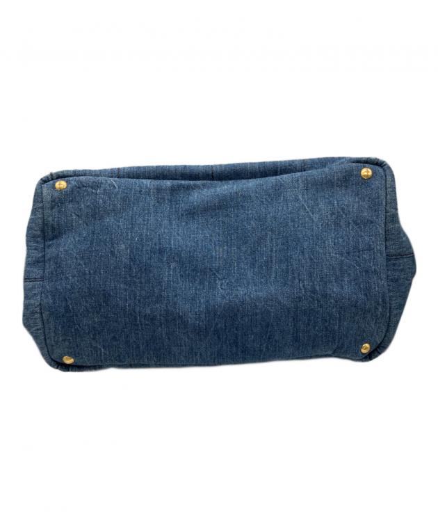 中古・古着通販】PRADA (プラダ) カナパ M /ハンドバッグ インディゴ