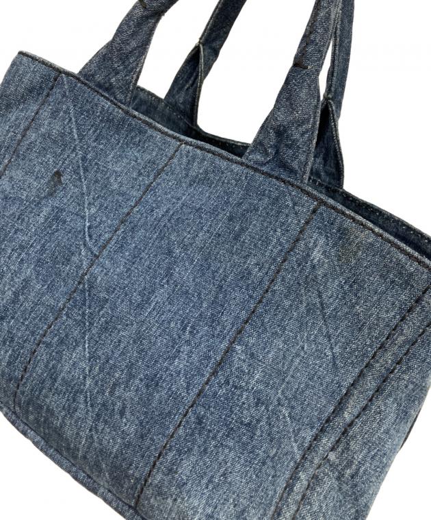 中古・古着通販】PRADA (プラダ) カナパ M /ハンドバッグ インディゴ