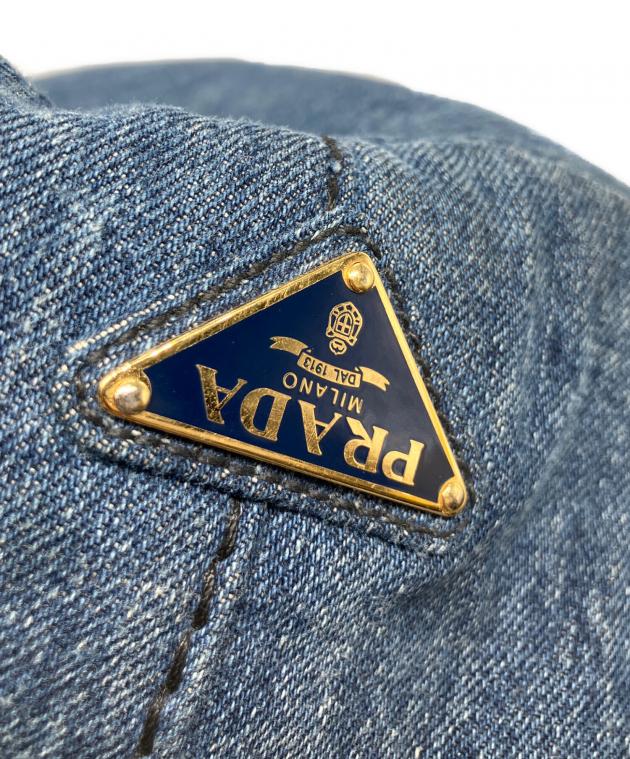 中古・古着通販】PRADA (プラダ) カナパ M /ハンドバッグ インディゴ