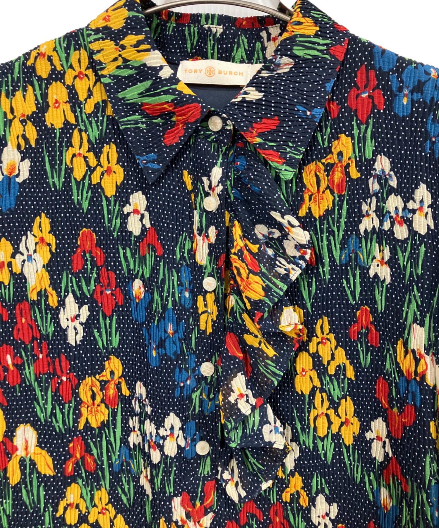 中古・古着通販】TORY BURCH (トリーバーチ) 長袖ワンピース マルチ