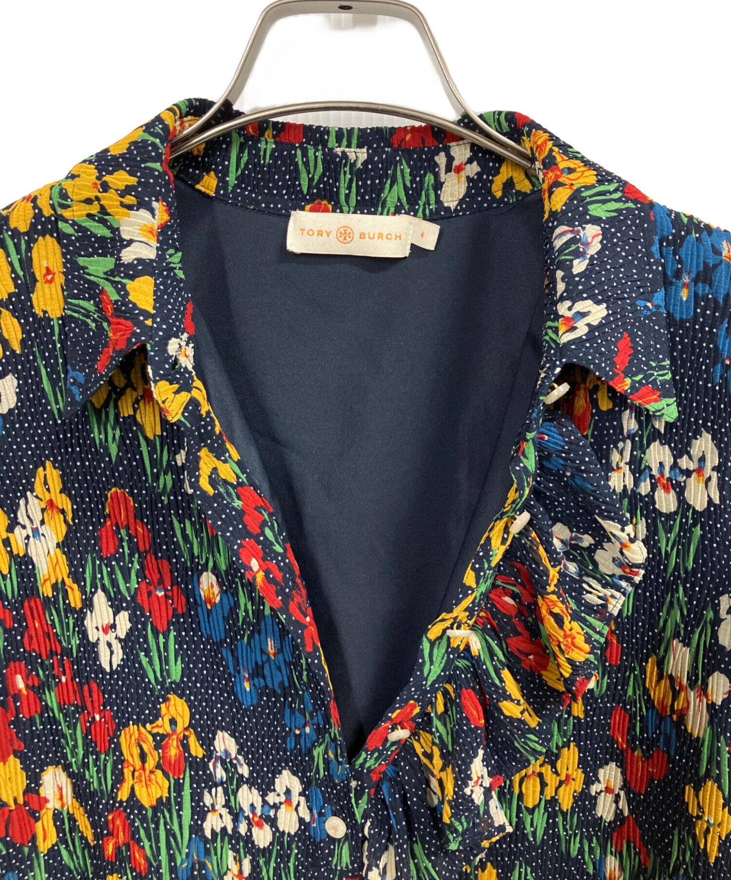 中古・古着通販】TORY BURCH (トリーバーチ) 長袖ワンピース マルチ