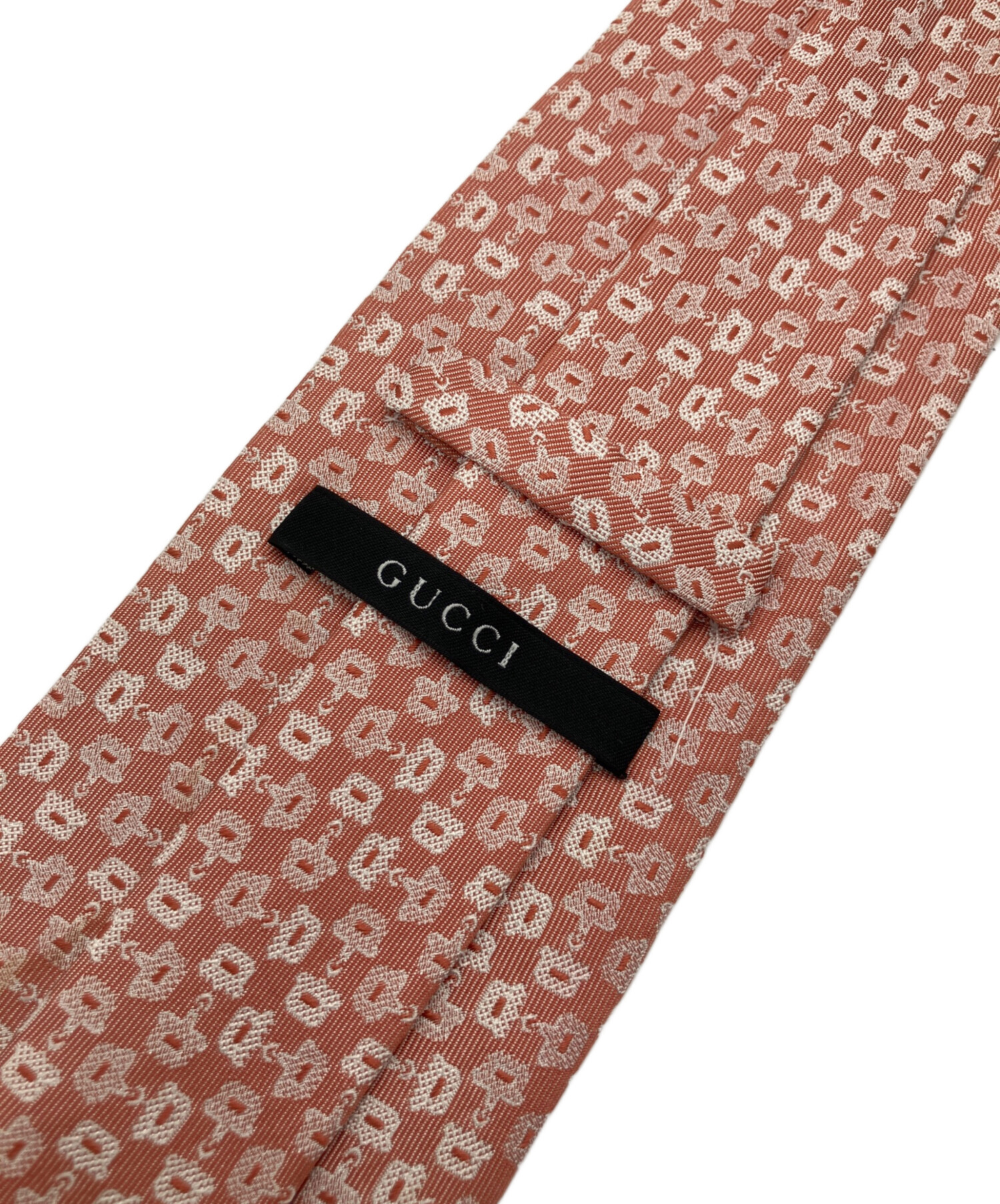 グッチネクタイ　ピンク 中古・古着通販】GUCCI (グッチ) ネクタイ ピンク サイズ:148×8cm