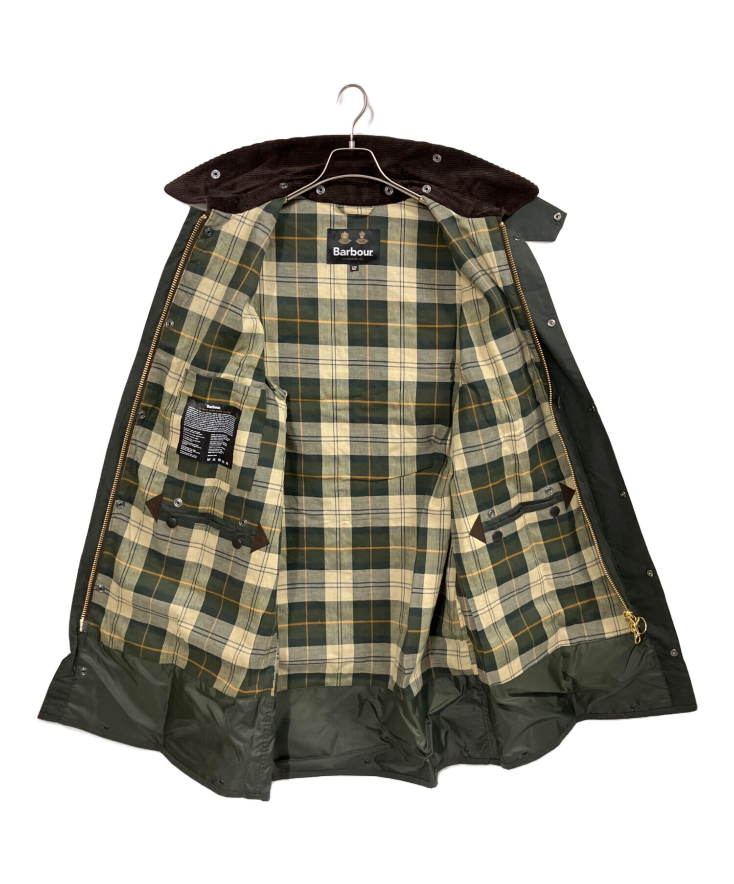 中古・古着通販】Barbour (バブアー) OS BORDERジャケット グリーン