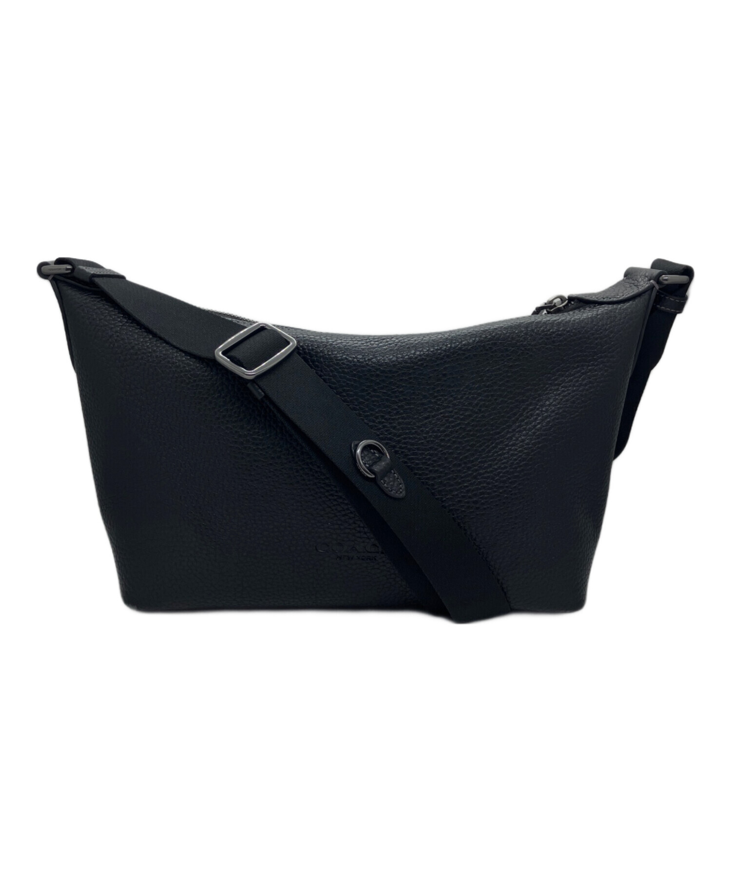 未使用！COACH ブラック ショルダーバッグ 中古・古着通販】COACH (コーチ) ショルダーバッグ ブラック｜ブランド