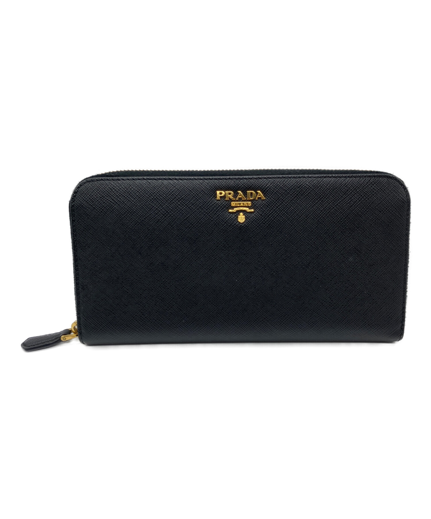 中古・古着通販】PRADA (プラダ) サフィアーノ / 長財布 ブラック