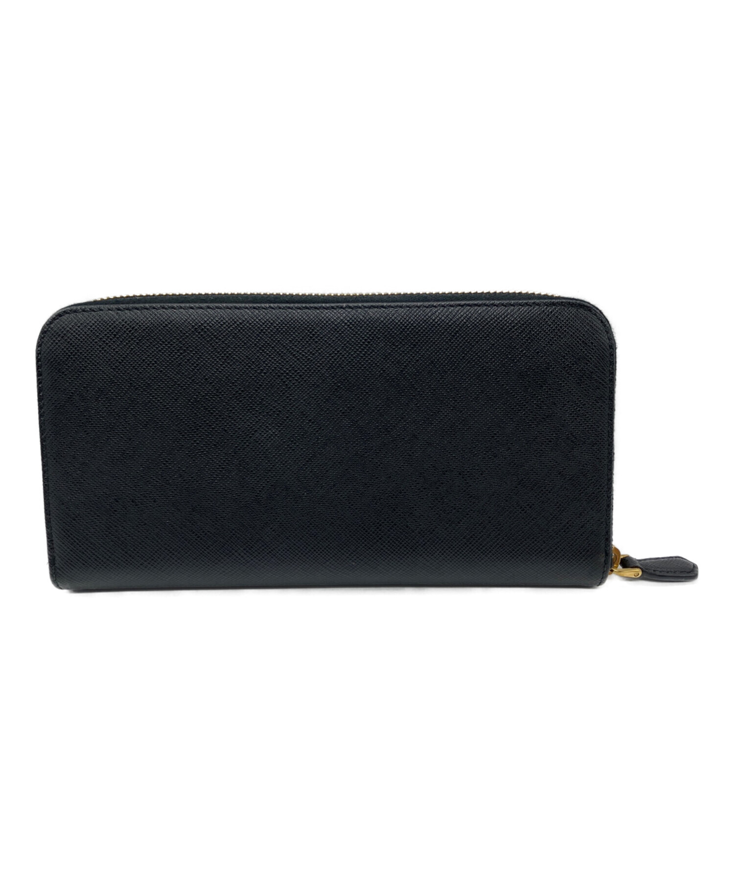 中古・古着通販】PRADA (プラダ) サフィアーノ / 長財布 ブラック 