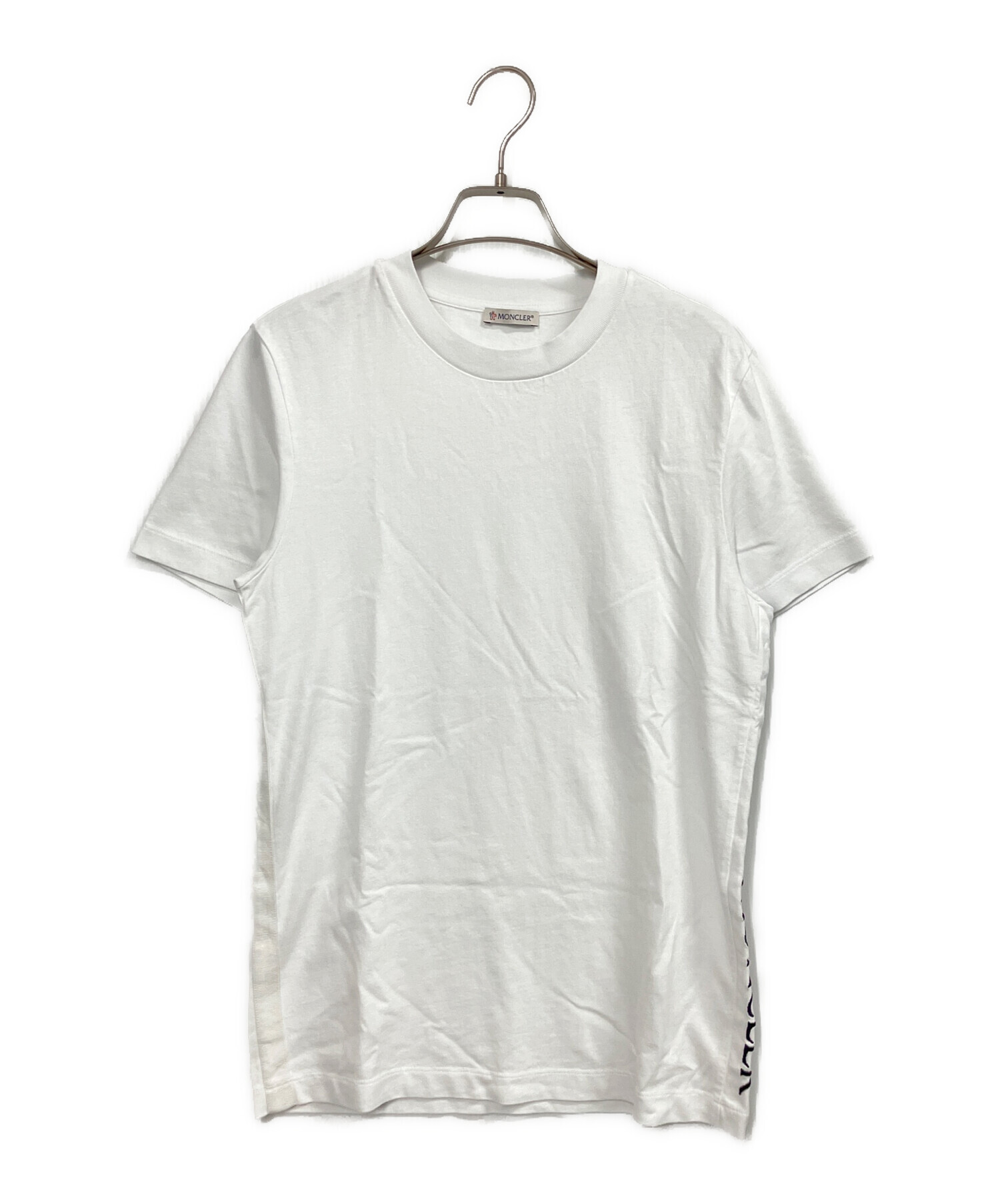 未使用⭐︎ モンクレール　MONCLER ホワイト Tシャツ 半袖　xs 中古・古着通販】MONCLER (モンクレール) 半袖カットソー ホワイト
