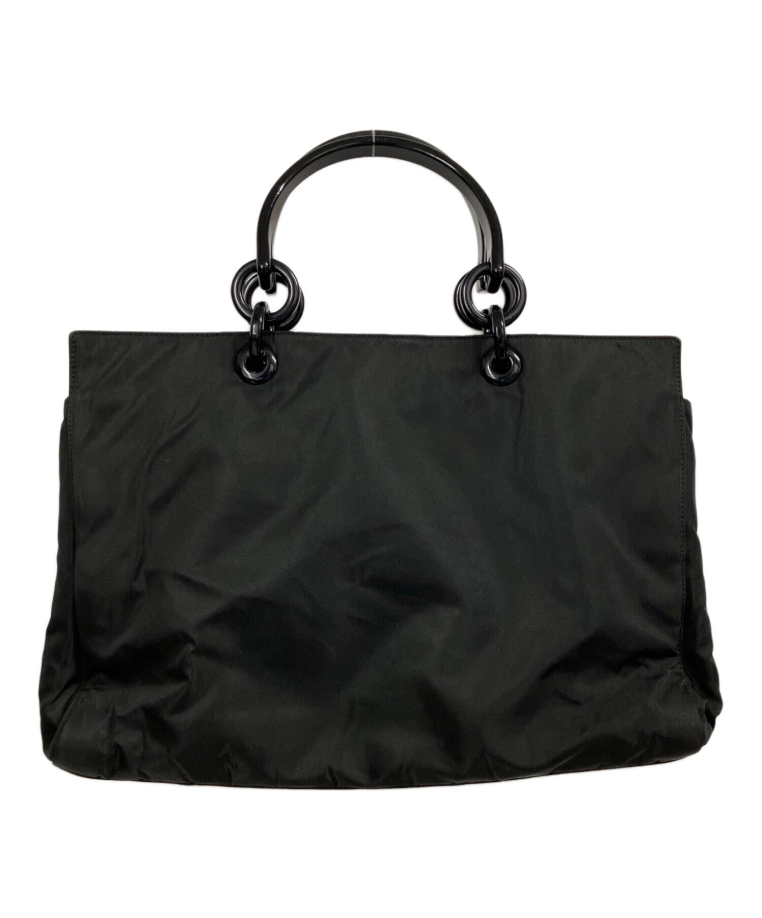 中古・古着通販】PRADA (プラダ) プラスチックチェーンハンドルトート