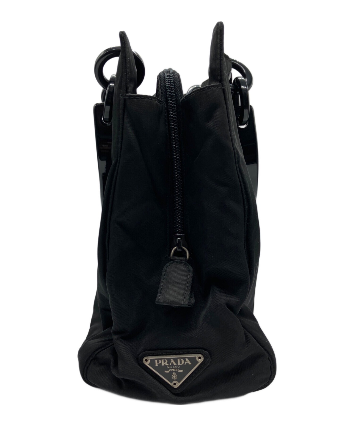 中古・古着通販】PRADA (プラダ) プラスチックチェーンハンドルトート