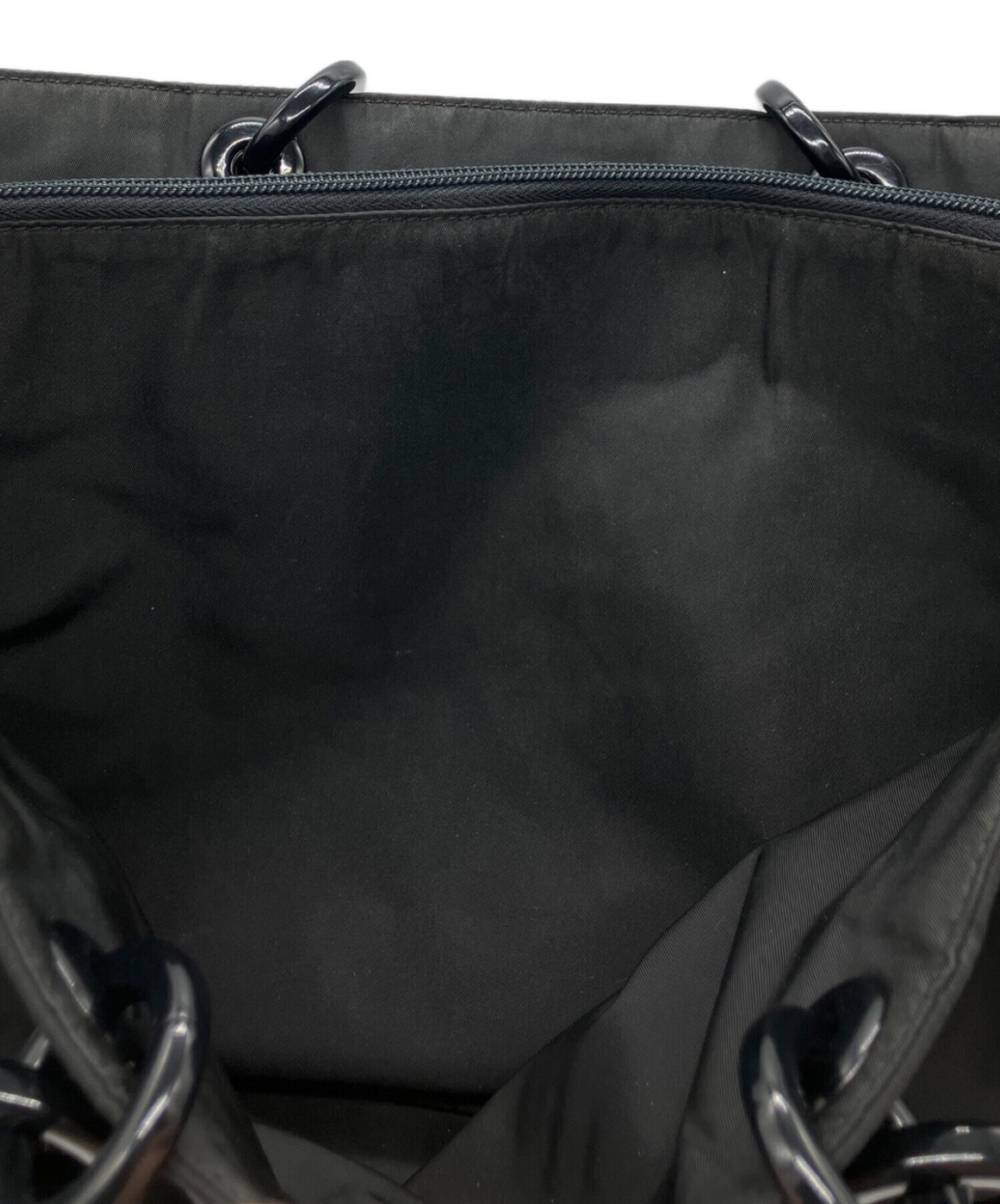 中古・古着通販】PRADA (プラダ) プラスチックチェーンハンドルトート