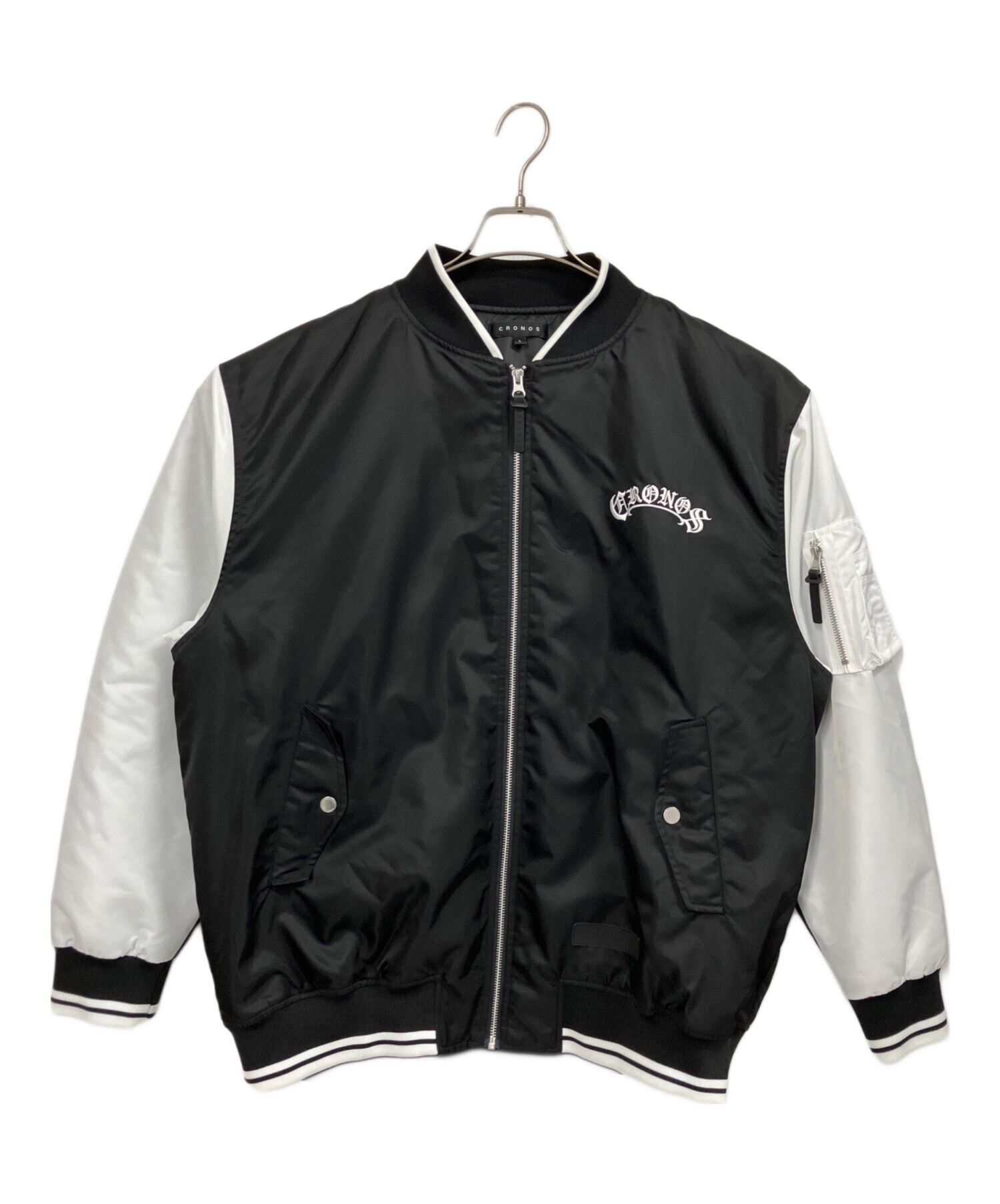 CRONOS MA-1スタイルジャケット　クロノス 中古・古着通販】CRONOS (クロノス) BLACKLETTER MA-1 JACKET ブラック
