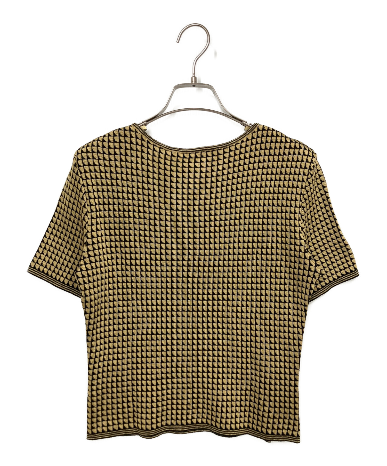 中古・古着通販】FENDI (フェンディ) 半袖ニットカットソー ブラック 