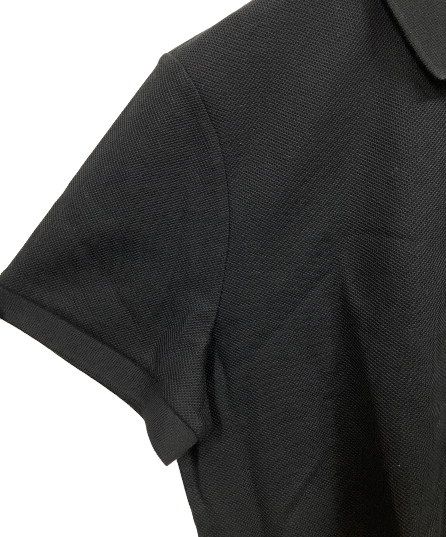 中古・古着通販】BURBERRY (バーバリー) ジップポロシャツ ブラック