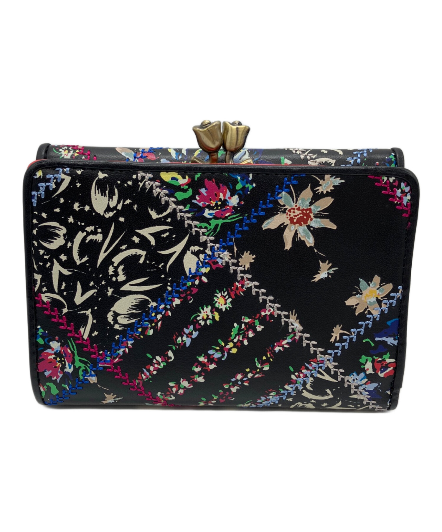 中古・古着通販】ANNA SUI (アナスイ) がま口財布 ブラック｜ブランド