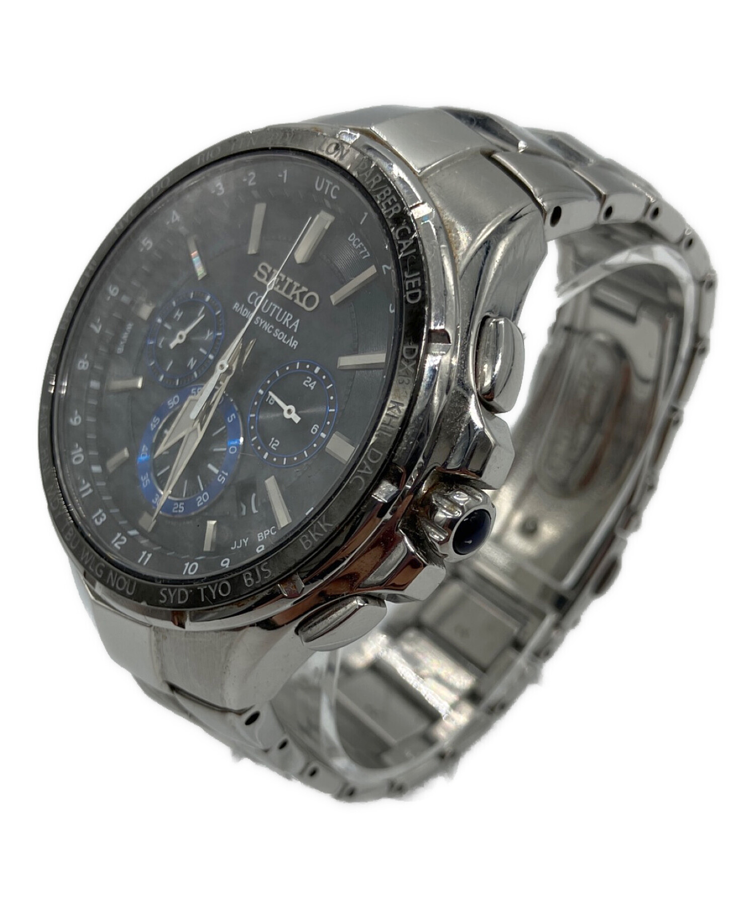 【中古品】SEIKO Criteria ソーラー クロノグラフ 腕時計 中古・古着通販】SEIKO (セイコー) クロノグラフ ソーラー 腕時計