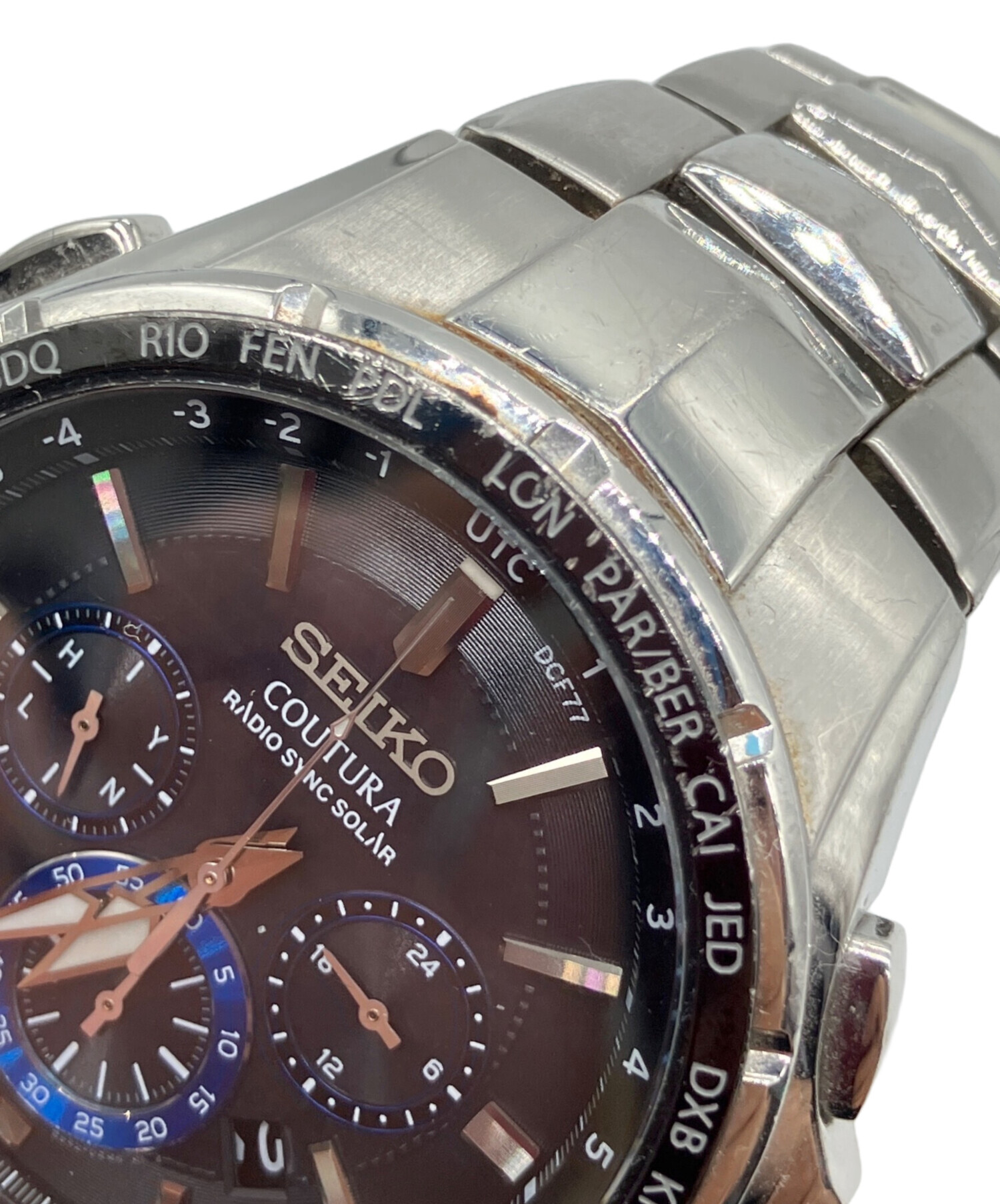 中古・古着通販】SEIKO (セイコー) クロノグラフ ソーラー 腕時計