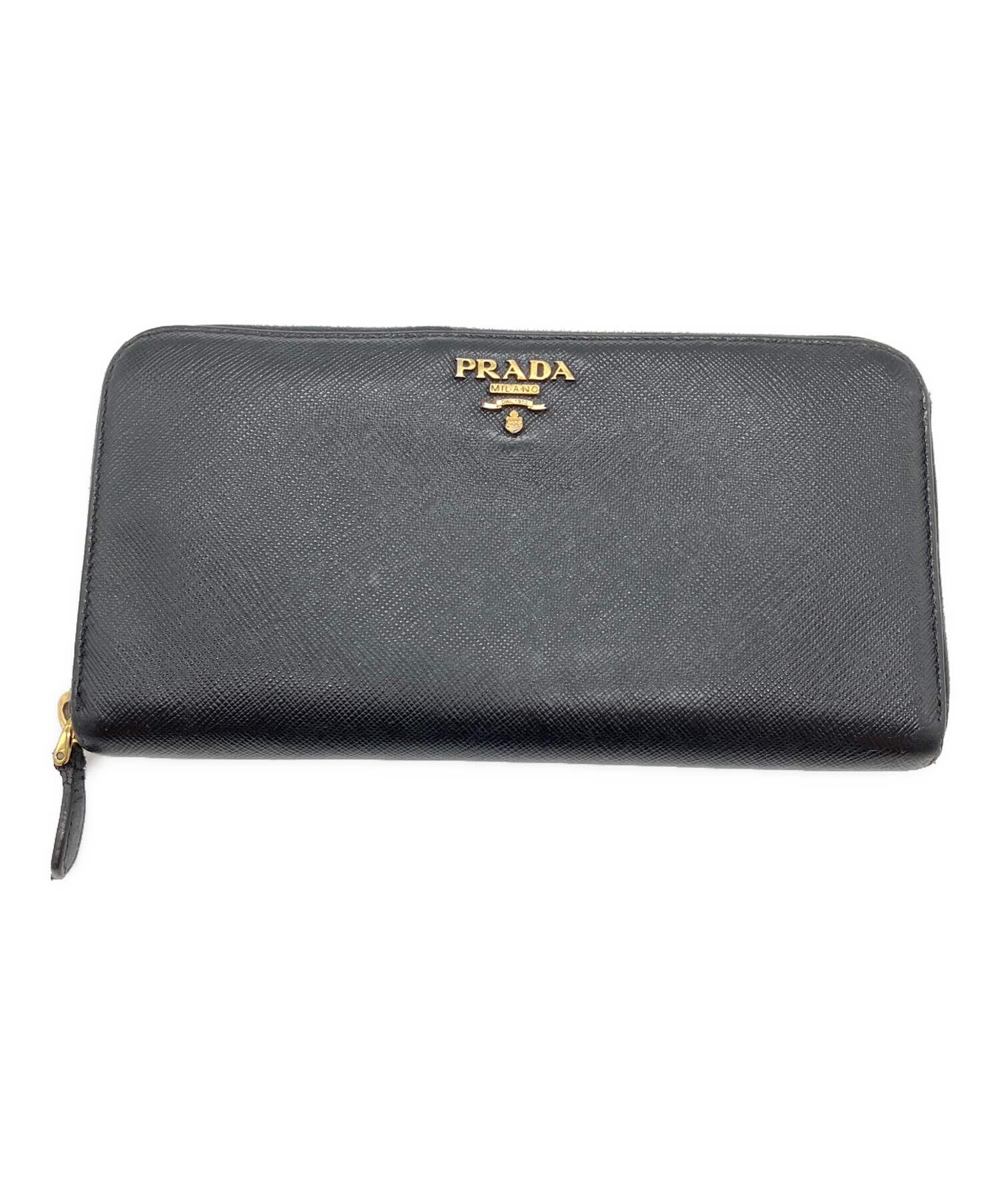 中古・古着通販】PRADA (プラダ) サフィアーノ ラウンドファスナー 長