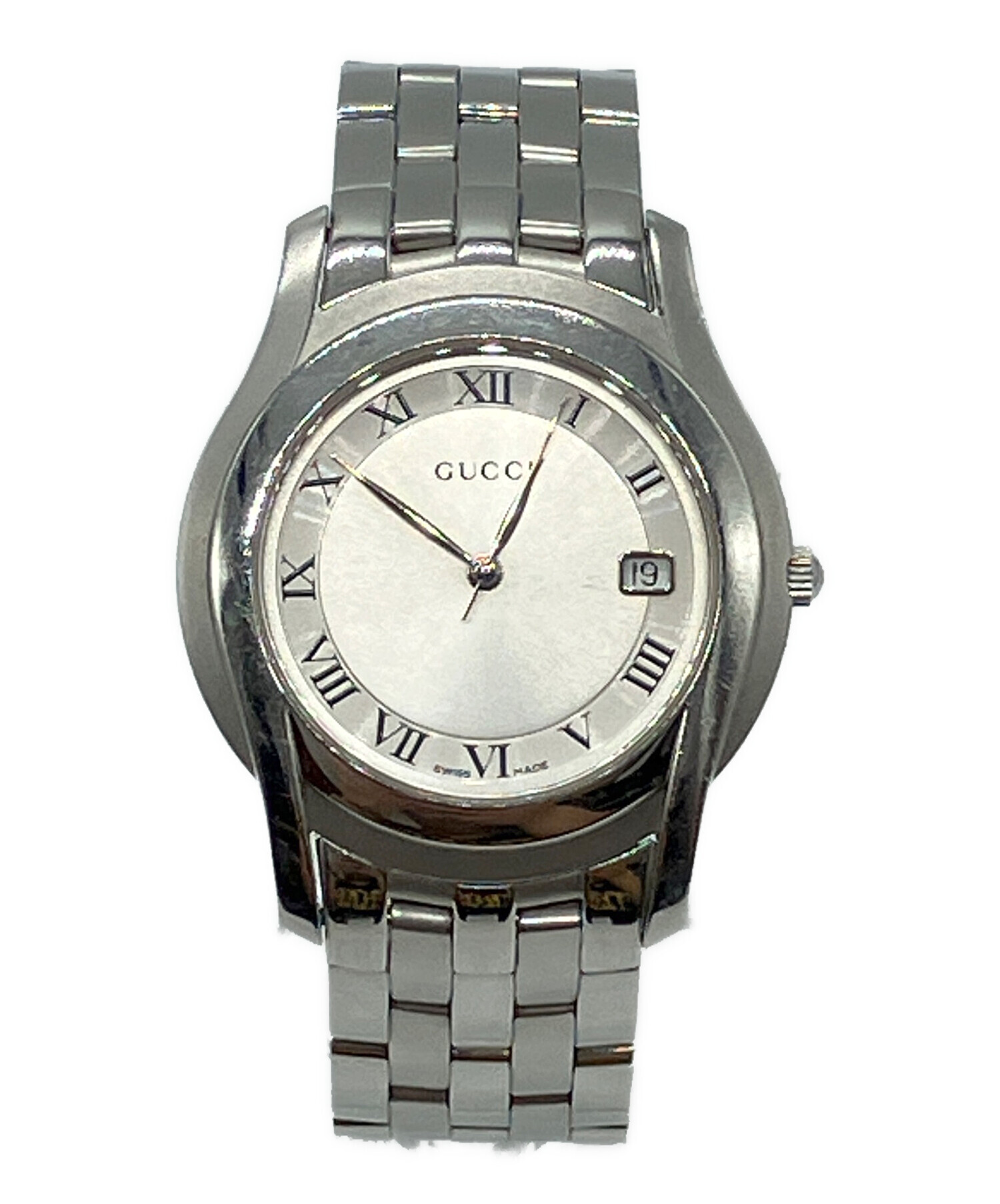 中古・古着通販】GUCCI (グッチ) クォーツ 腕時計 シルバー｜ブランド
