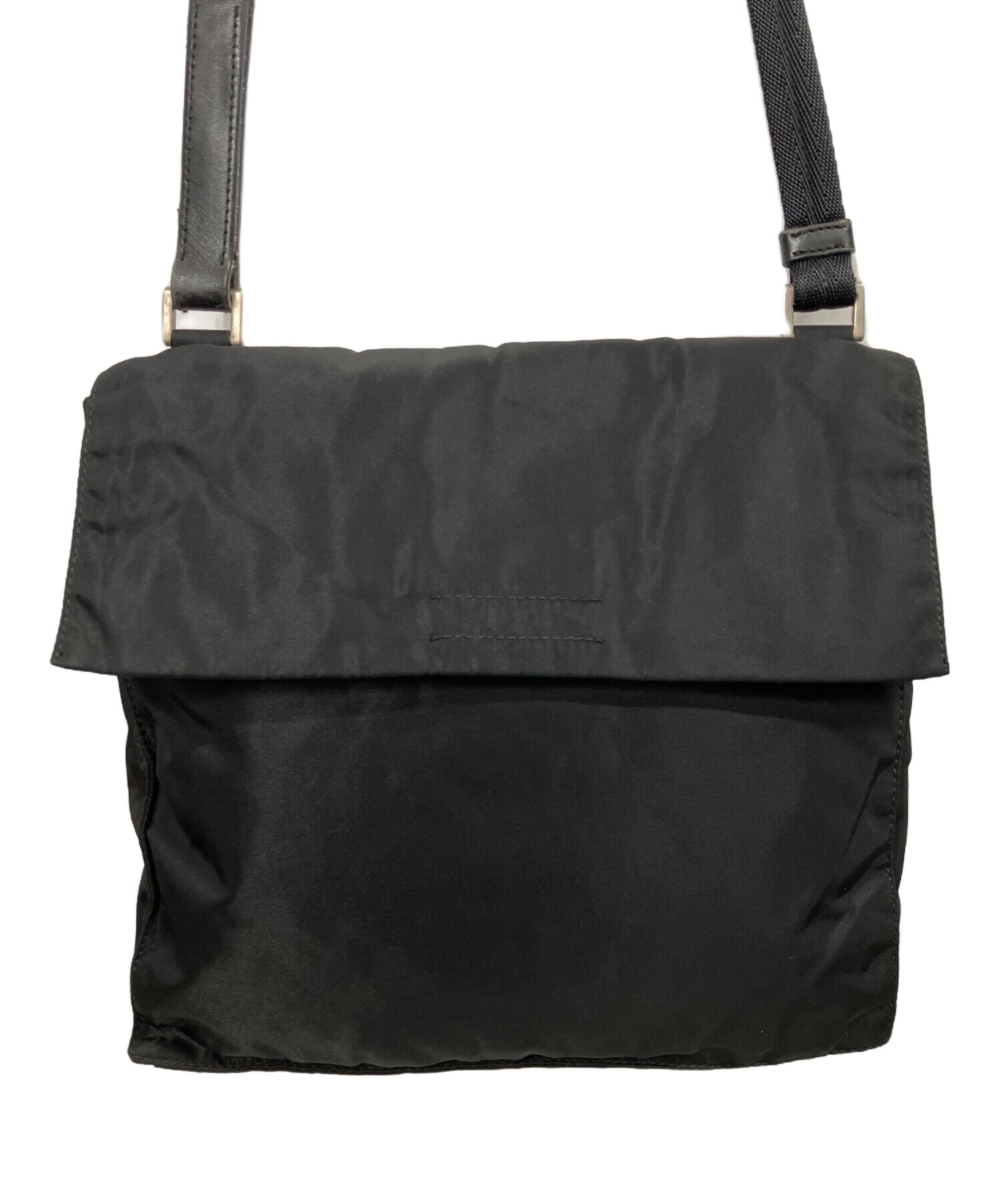 未使用 プラダ ショルダーバッグ ブラック 中古・古着通販】PRADA (プラダ) ショルダーバッグ ブラック｜ブランド