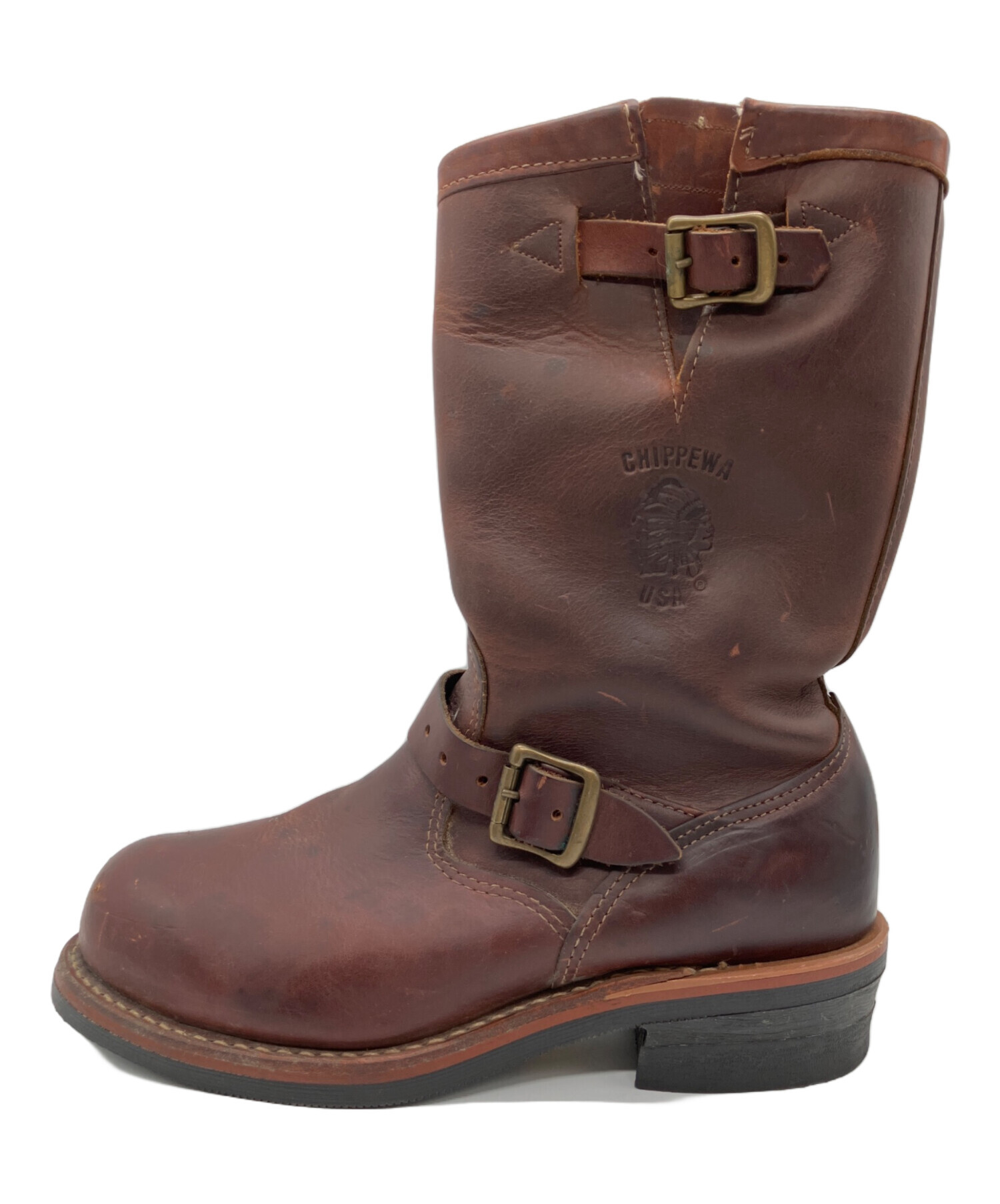 中古・古着通販】CHIPPEWA (チペワ) エンジニアブーツ ブラウン サイズ