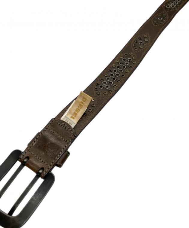中古・古着通販】DIESEL (ディーゼル) スタッズ付 レザーベルト