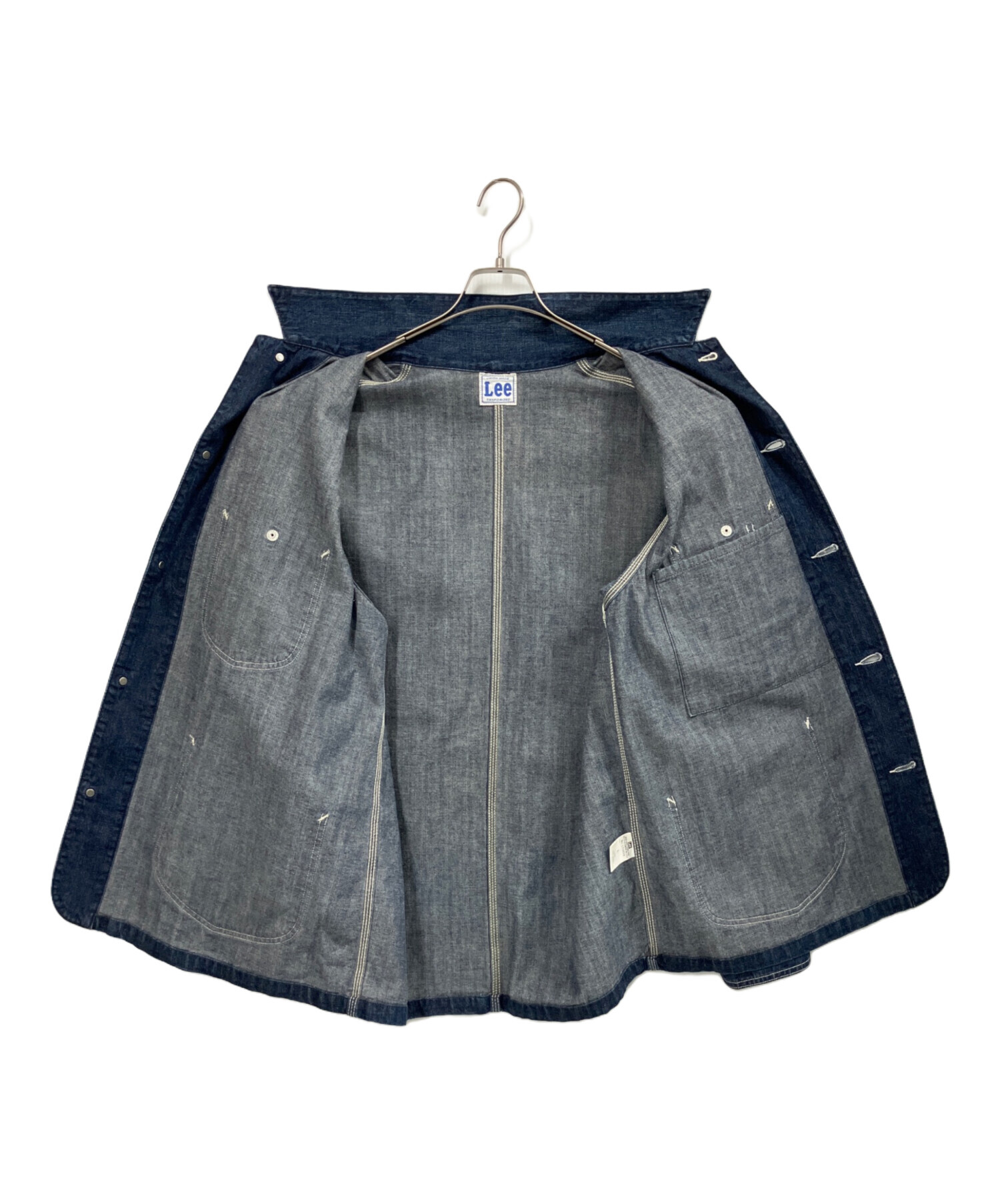 中古・古着通販】LEE (リー) デニムカバーオール インディゴ サイズ:L