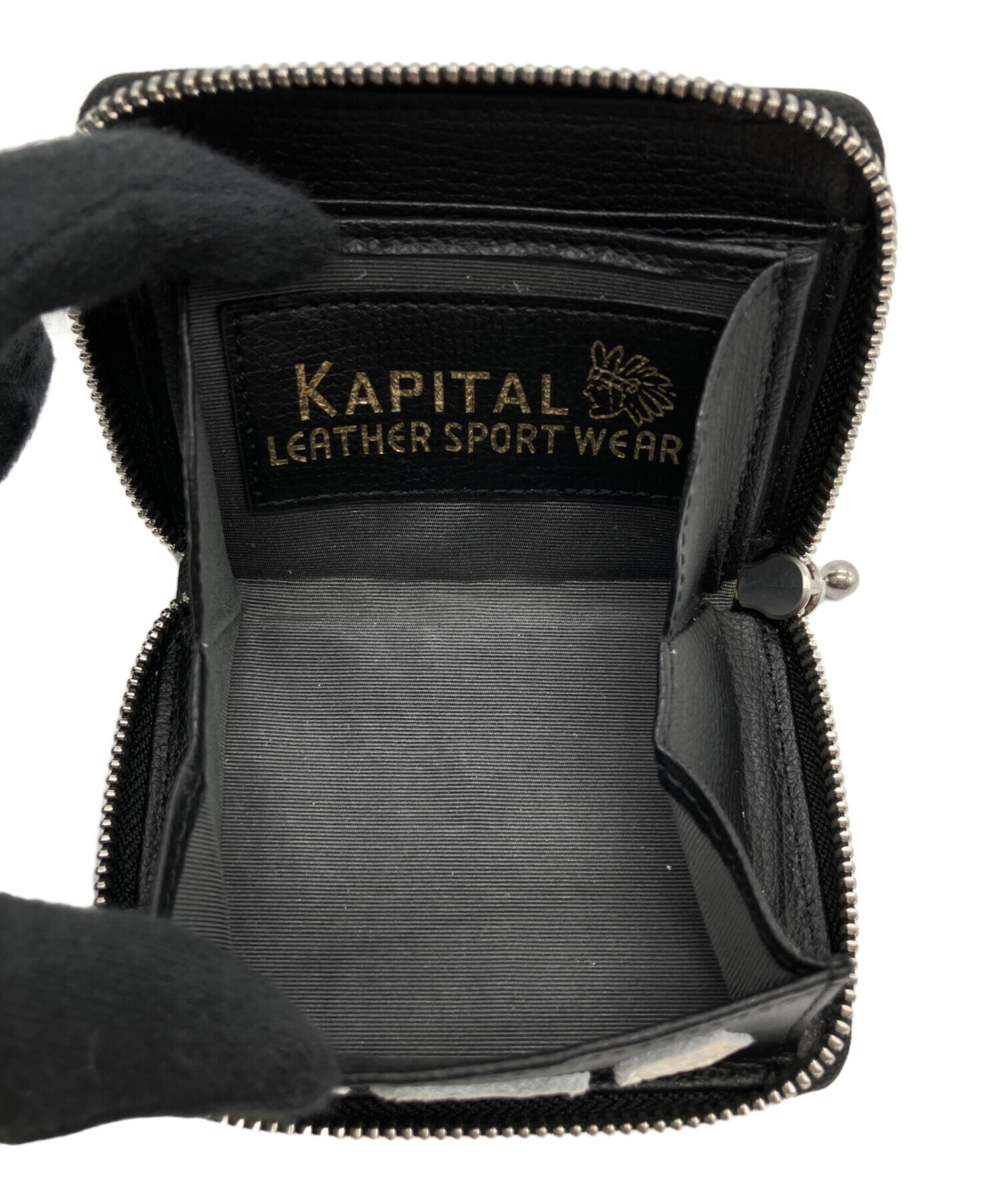 中古・古着通販】KAPITAL (キャピタル) BONE WALLET MINI ブラック