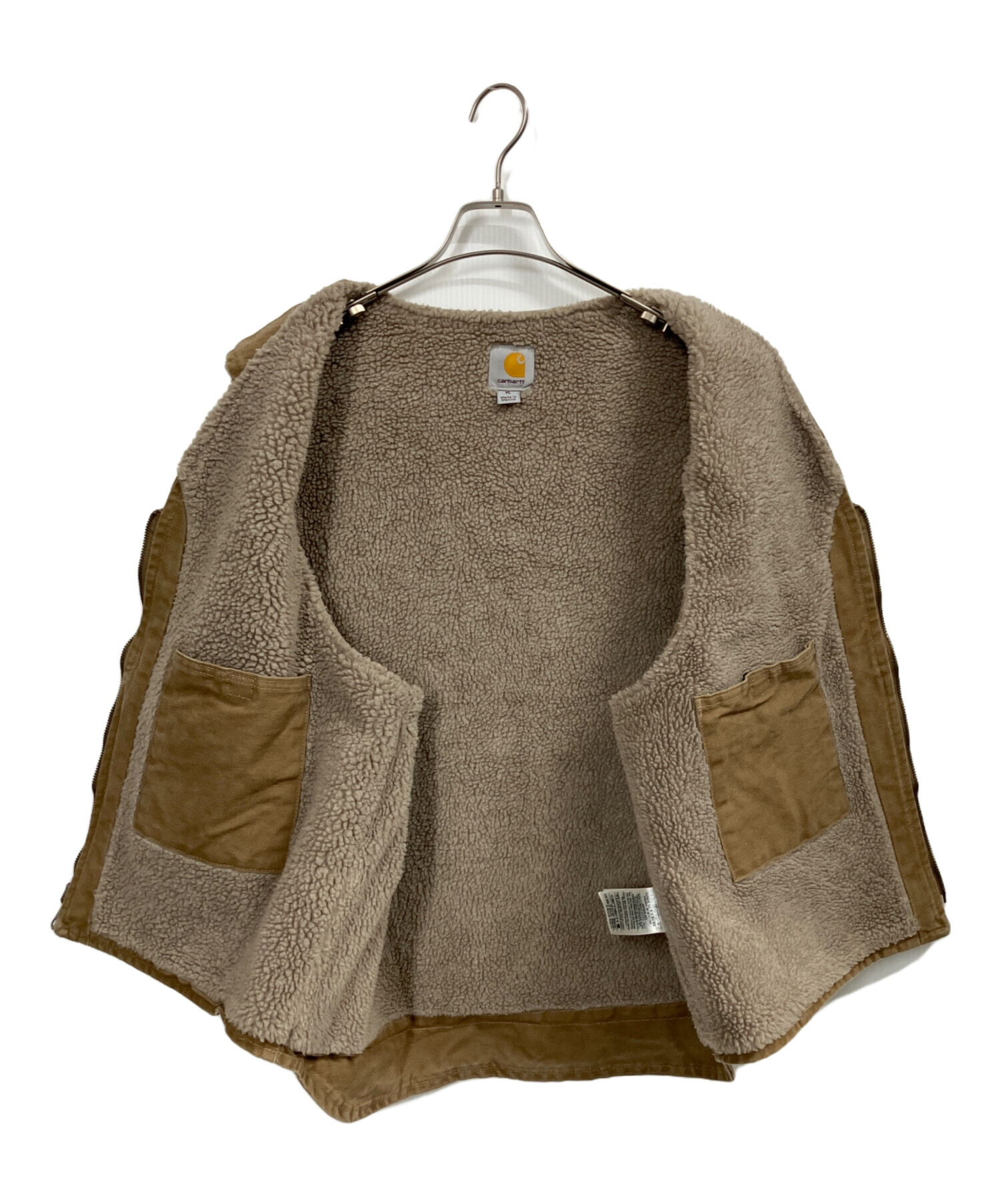 中古・古着通販】CarHartt (カーハート) 裏ボアダックベスト ブラウン