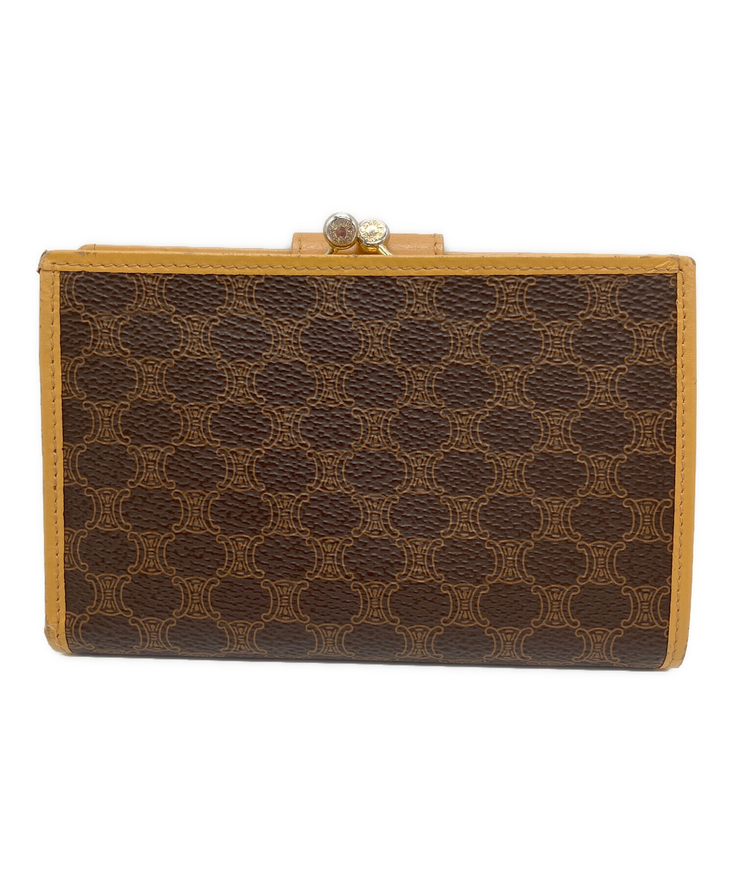 中古・古着通販】CELINE (セリーヌ) マカダム 二つ折りがま口財布