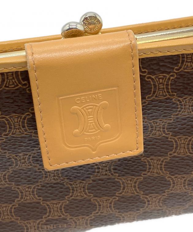 中古・古着通販】CELINE (セリーヌ) マカダム 二つ折りがま口財布