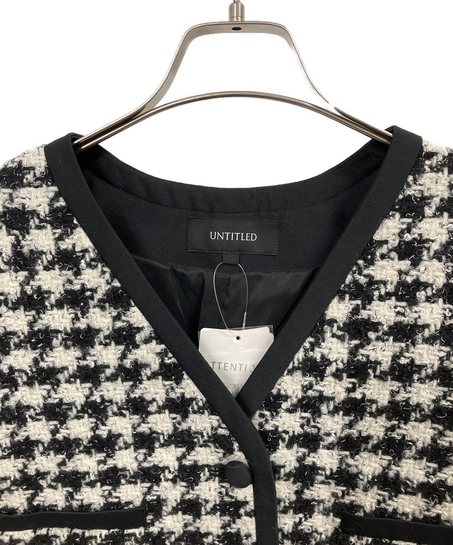 中古・古着通販】UNTITLED (アンタイトル) 千鳥柄ツイードウール