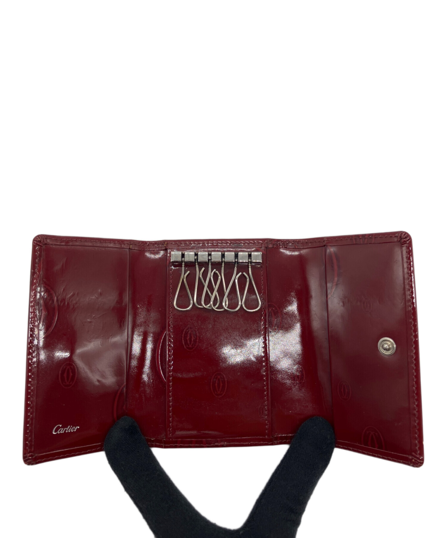 未使用✨カルティエ ハッピーバースデー レザー 6連キーケース エナメル 中古・古着通販】Cartier (カルティエ) ハッピーバースデー 6連キー